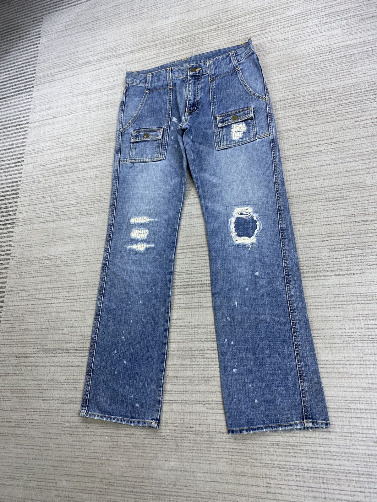 Boycott × Vintage Vintage Boycott Bush Pants Distressed Denim Rare Jeans Size US 32 / EU 48 - 4 Thumbnail