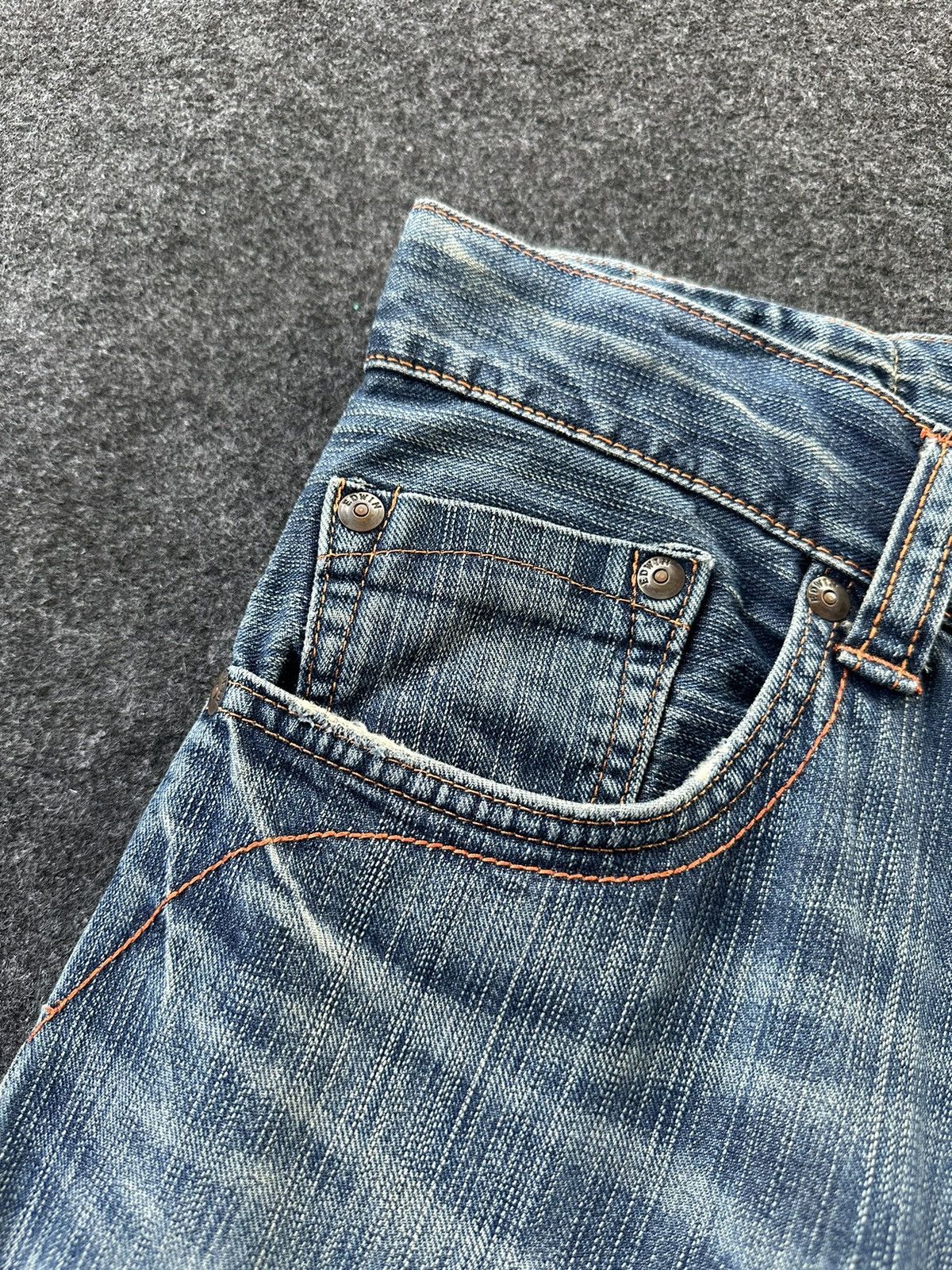 Edwin Edwin Exclusive Vintage Faded Washed Distressed Denim D187 Size US 34 / EU 50 - 10 Thumbnail