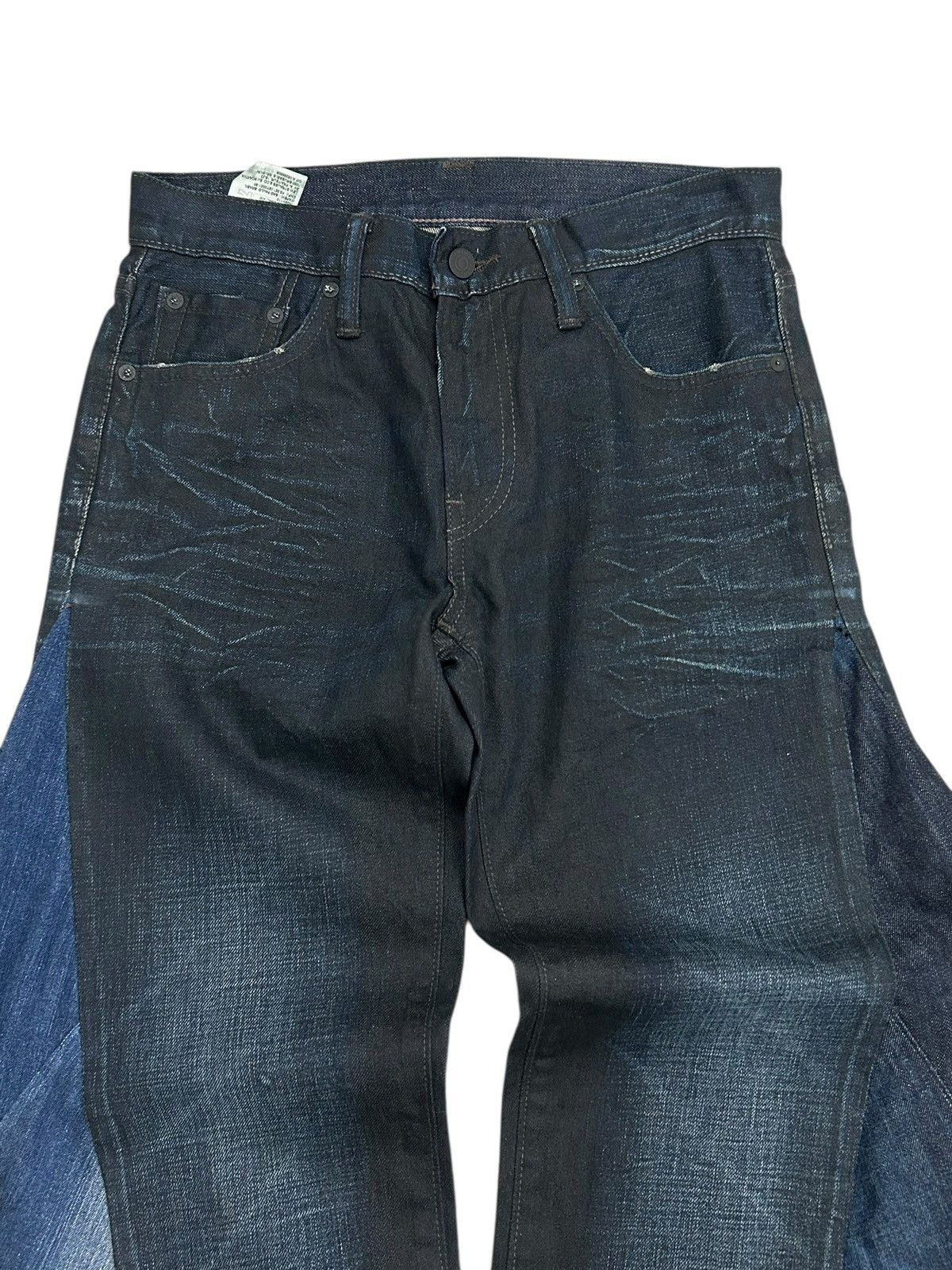 Levi's Y2k Levis Rework Upcycled Wide Leg Jeans Size US 29 - 6 Thumbnail