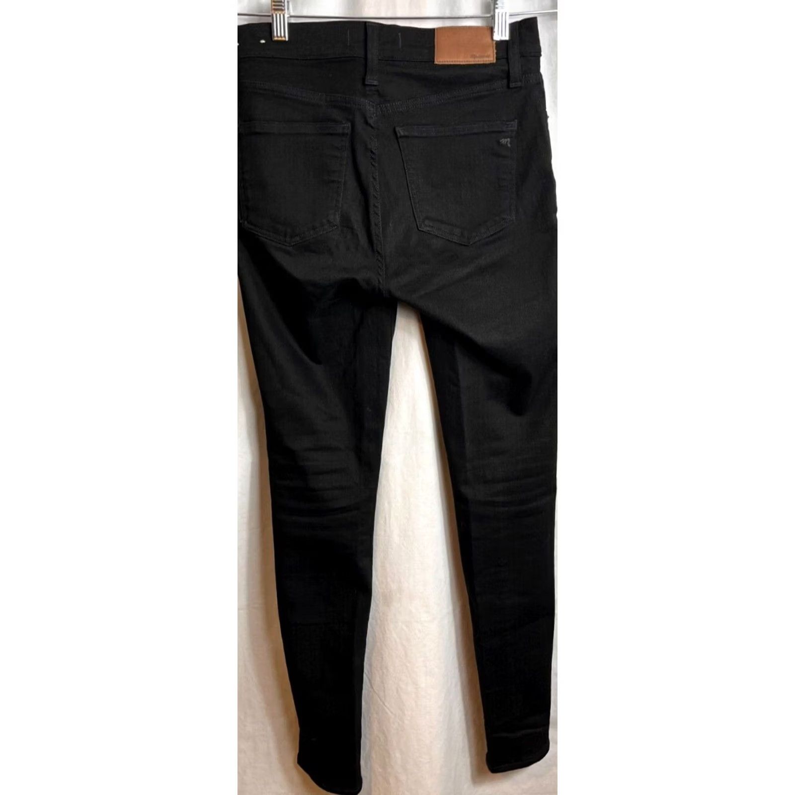 Madewell Madewell Jeans Women 9" High Rise Skinny Denim Black Size 25 77388 Designer Dark Size 42" / US 20 - 4 Thumbnail