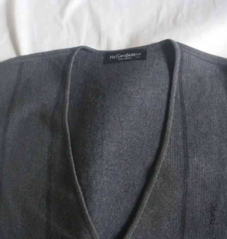 Vintage × Yves Saint Laurent Grey Vest Yves Saint Laurent Size US M / EU 48-50 / 2 - 7 Thumbnail
