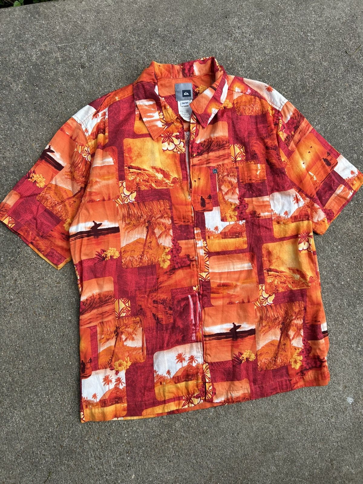 Quiksilver 90’s Quicksilver Surf Zip Shirt M Size US M / EU 48-50 / 2 - 2 Thumbnail