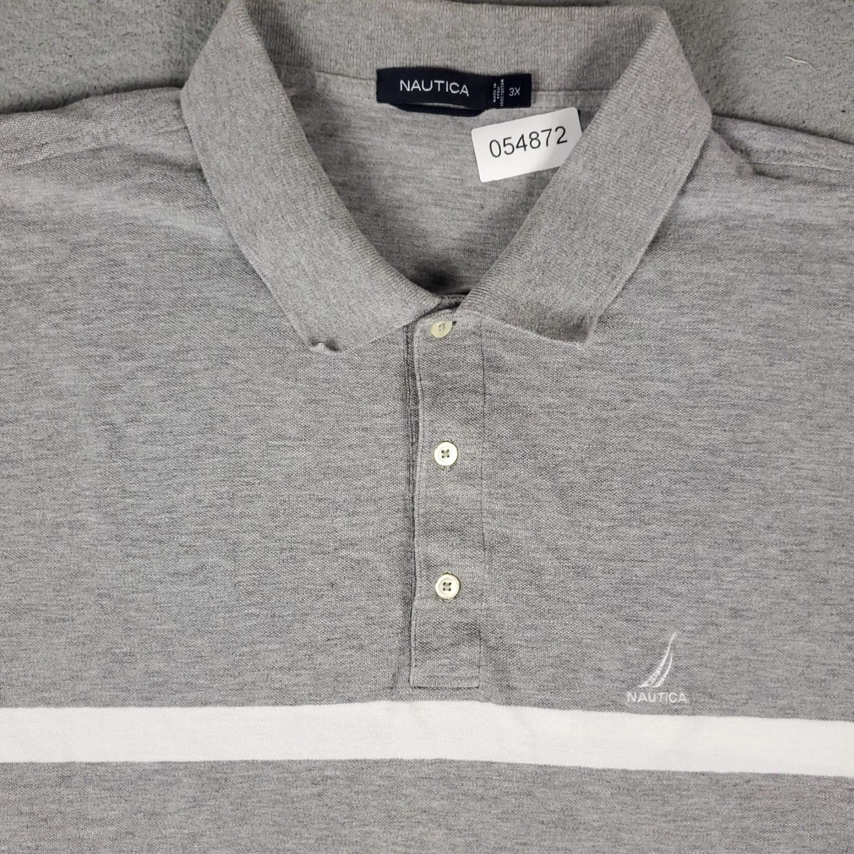 Nautica Nautica Polo Shirt Mens Size 3X Gray Casual Short Sleeve Adult Polo Shirt Big & Tall Gray Nautica Casual Polo Shirt Men 3X Size US XXL / EU 58 / 5 - 2 Thumbnail
