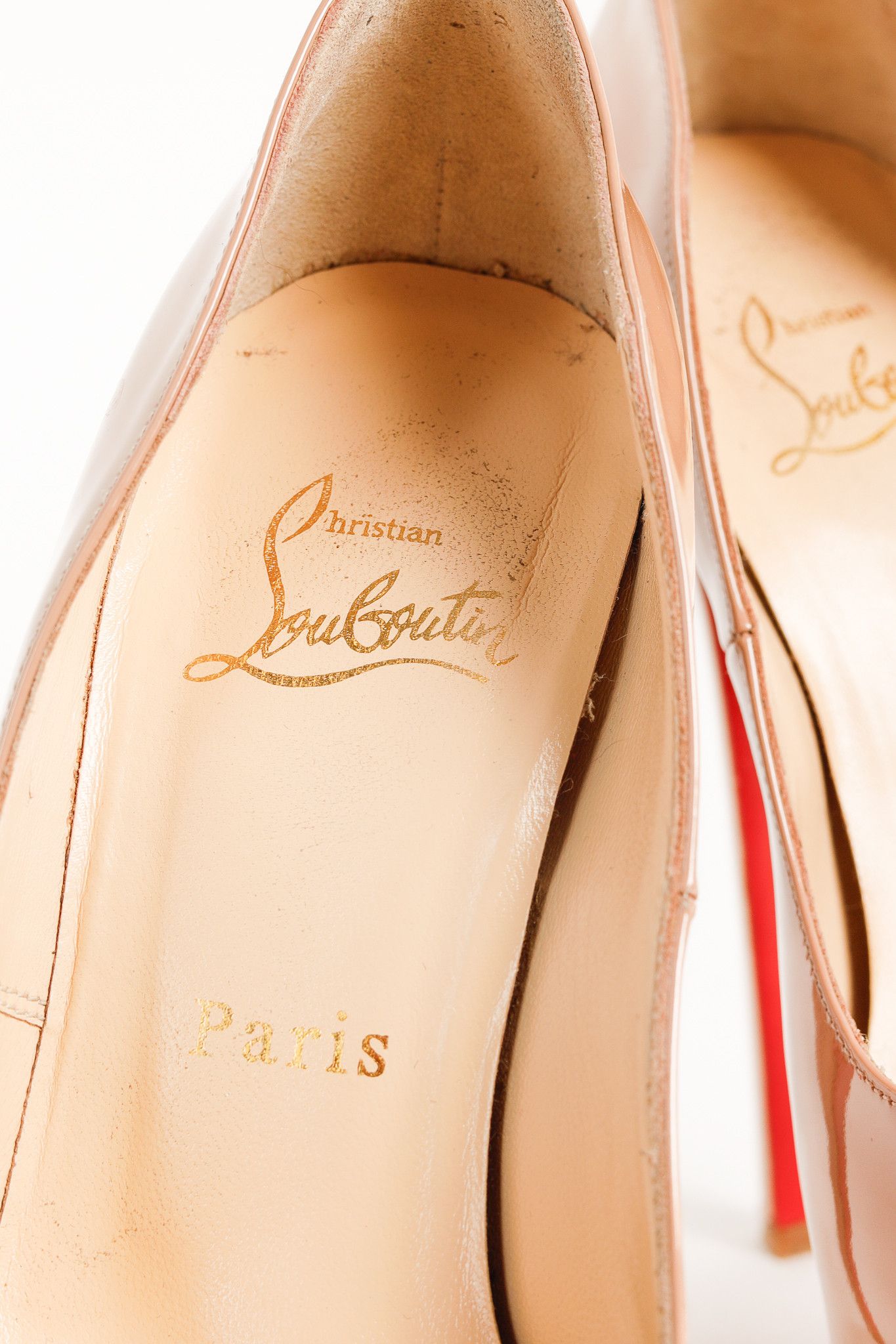 Christian Louboutin Christian Louboutin Patent Daffodile Peep Toe 160 Pumps Size US 5.5 / IT 35.5 - 9 Thumbnail