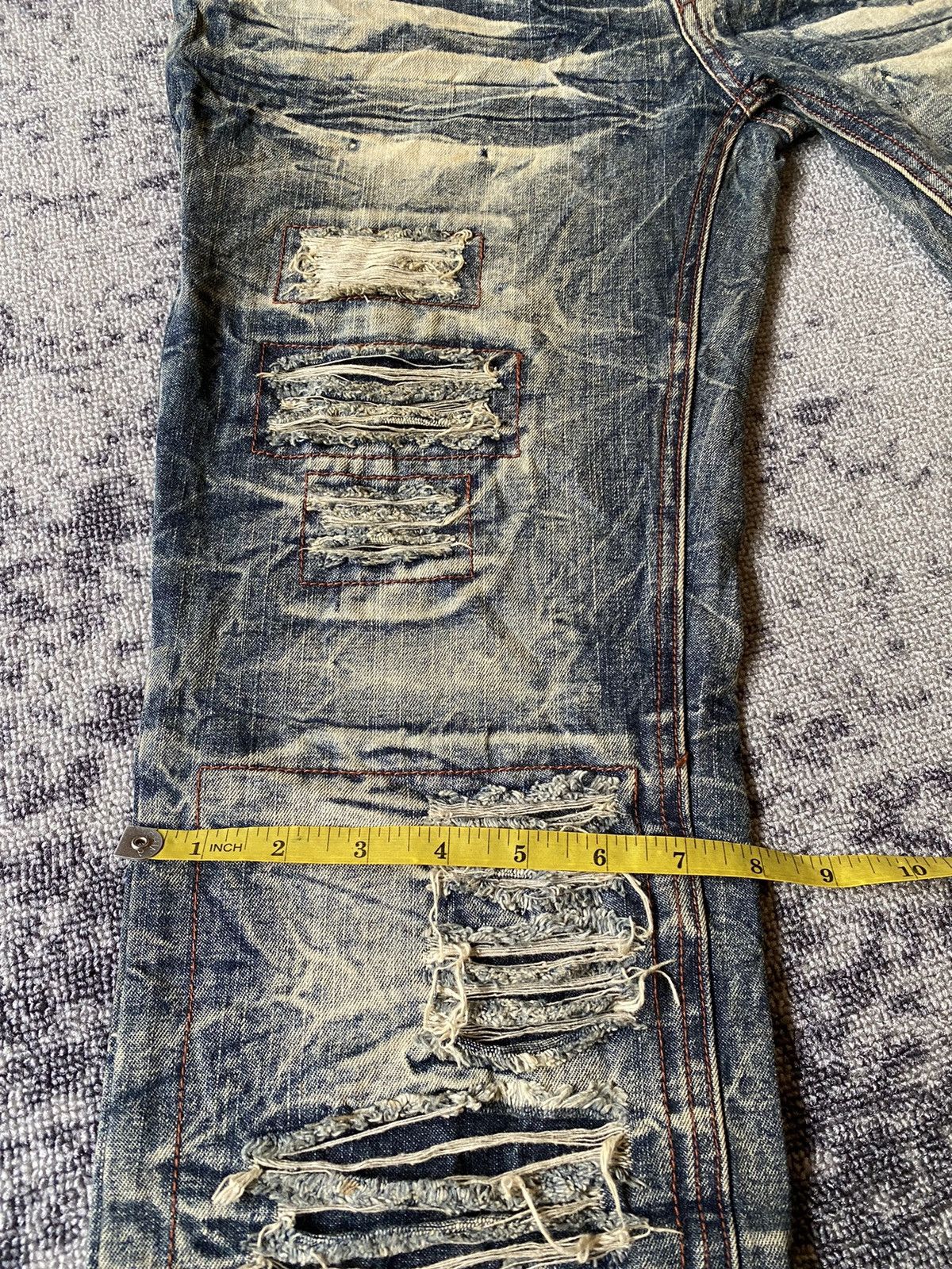 LOWBOX Y2k Lowbox D-Blu distressed ifsixwasnine bootcut jeans Size US 32 / EU 48 - 18 Thumbnail