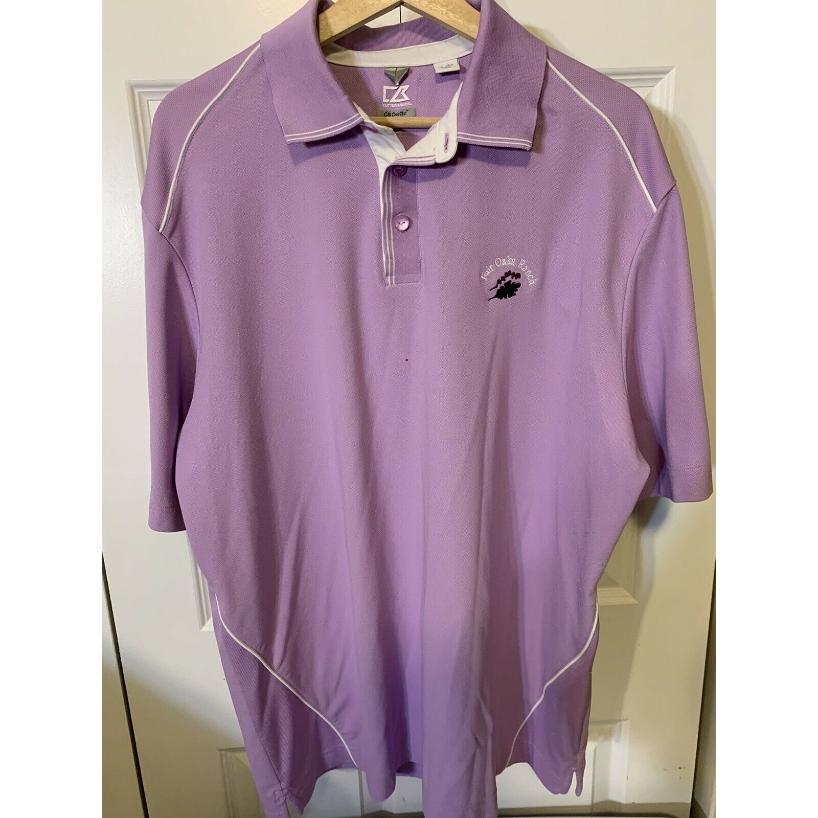 Cutter & Buck Cutter & Buck Polo Golf Dry Tech Men’s Sz XL Fair Oaks Ranch Size US XL / EU 56 / 4 - 3 Thumbnail