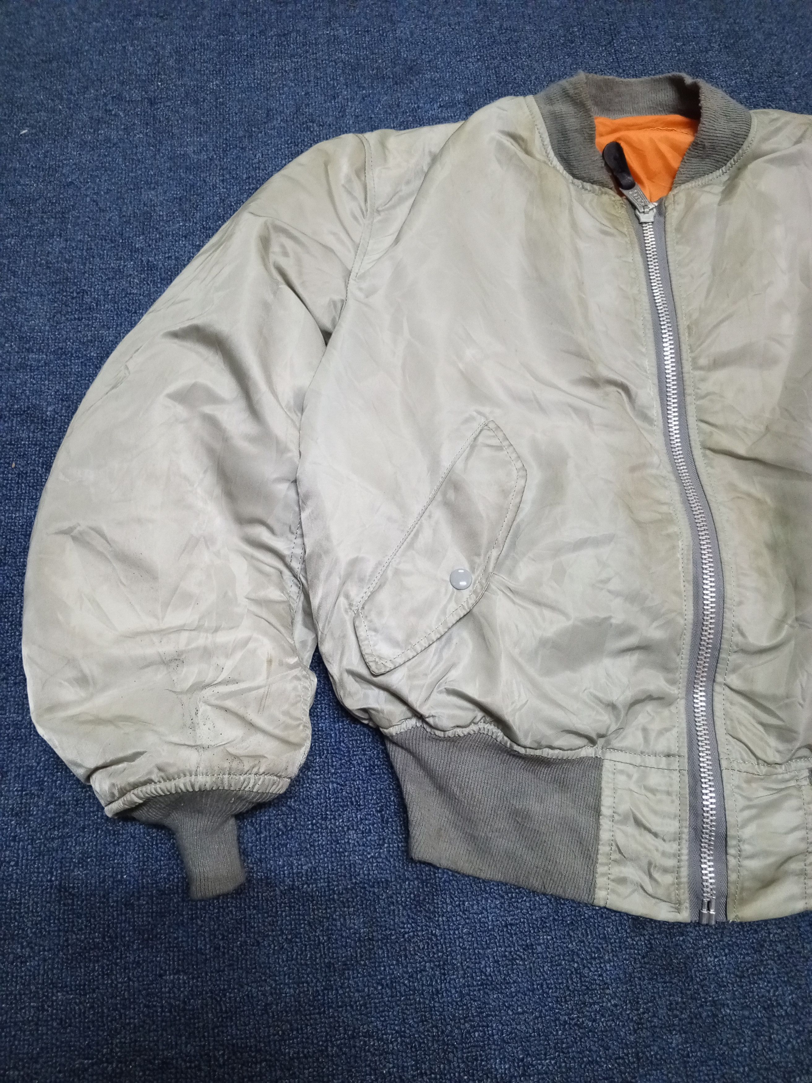 Alpha Industries × Vintage ALPHA INDUSTRIES BOMBERS JACKET Size US XL / EU 56 / 4 - 4 Thumbnail