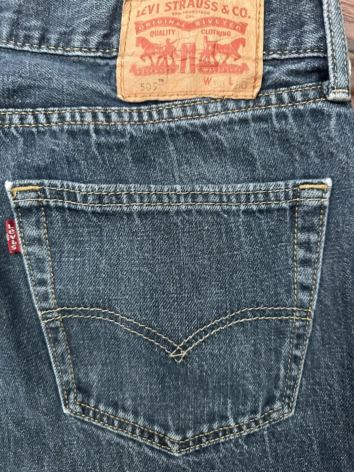 Levi's Levi’s Dark Blue Jeans Size US 30 / EU 46 - 3 Thumbnail