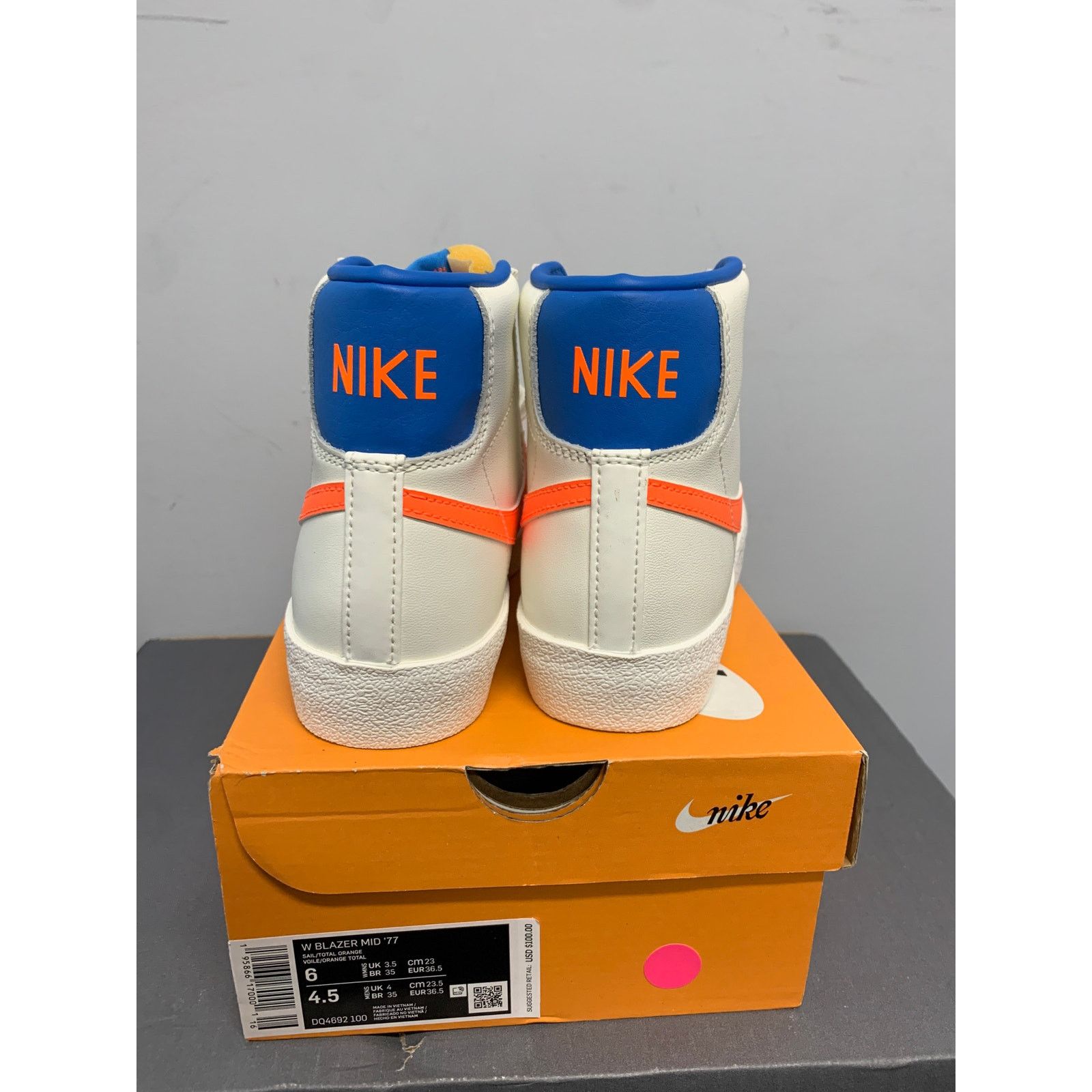 Nike Nike Blazer Mid 77 Sail Total Orange Women's Size 6 NEW Size US 6 / IT 36 - 3 Thumbnail