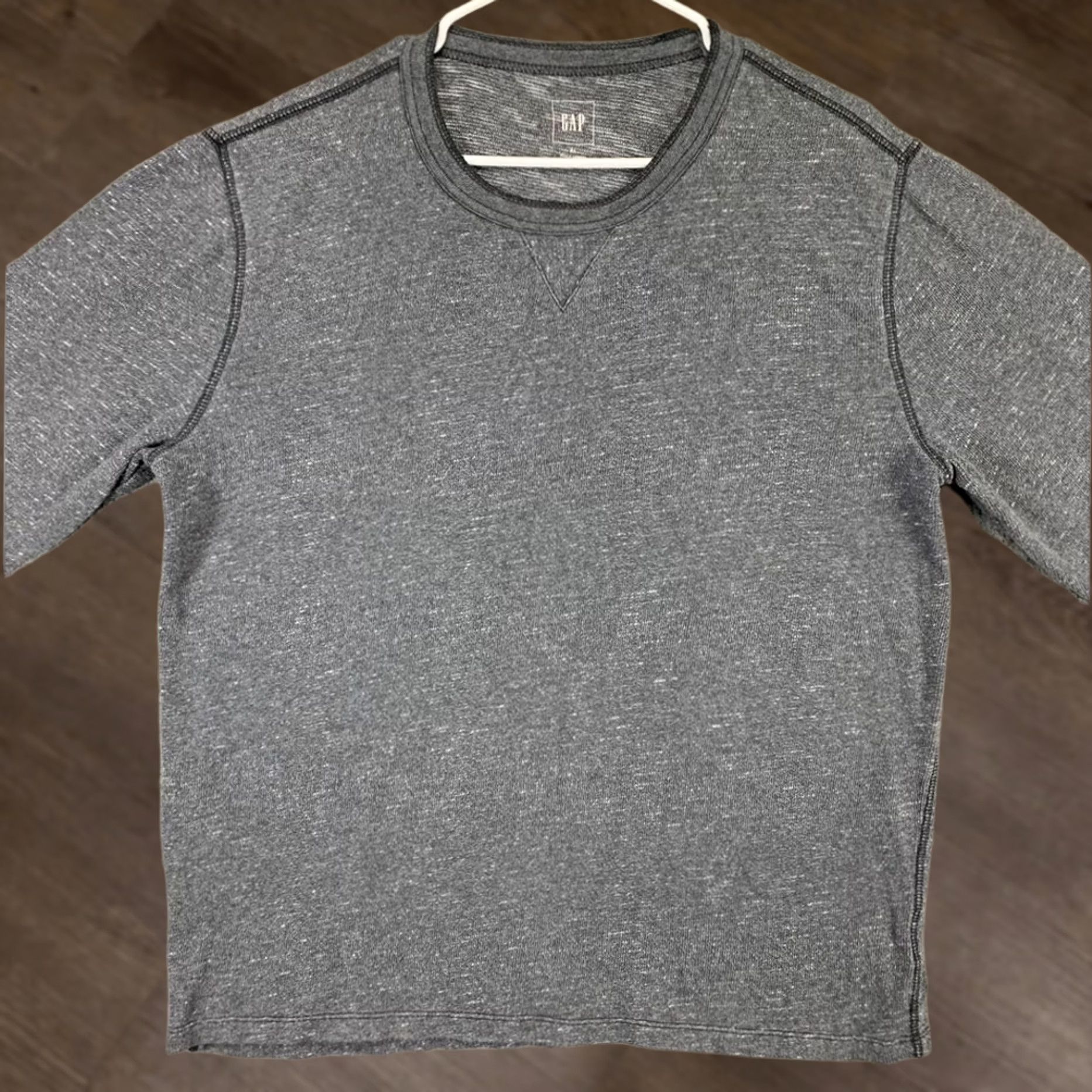 Gap Gap Sweatshirt Mens XL Grey Crew Neck Pullover Knit 100% Cotton Preppy Outdoor Holiday All Seasons Logo Solid Size US XL / EU 56 / 4 - 1 Thumbnail