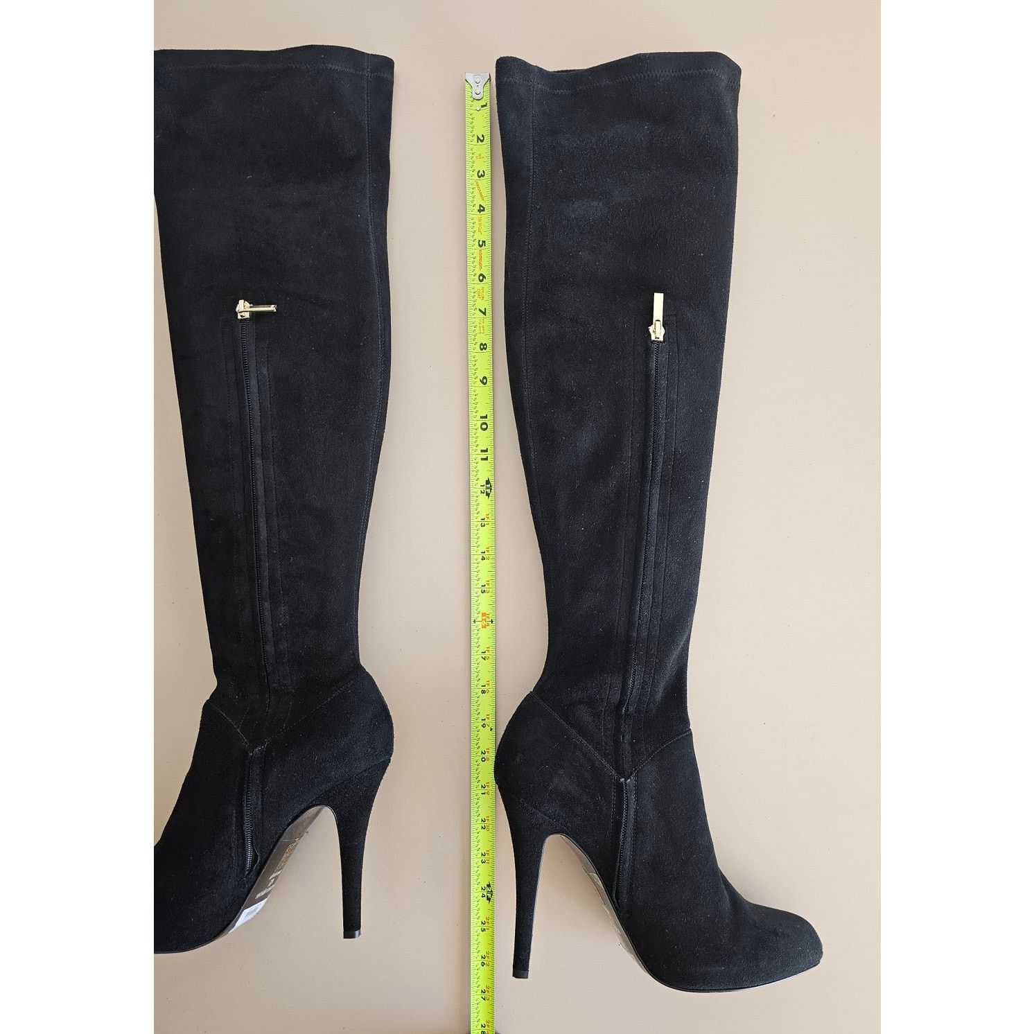 Karen Millen Karen Millen Leather Suede Tall Over the Knee Boots 41 10 Size US 10 / IT 40 - 6 Thumbnail