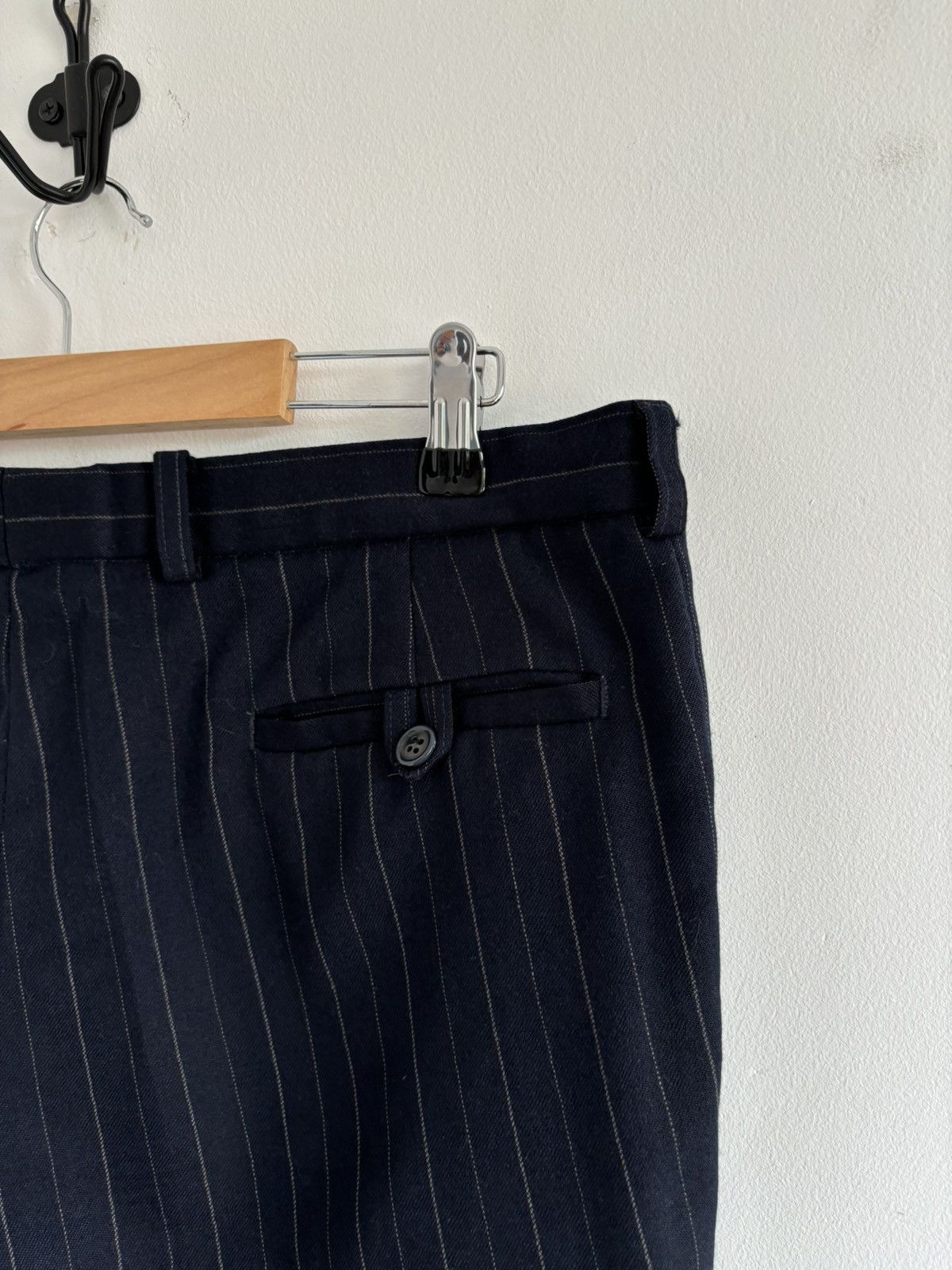 Vintage Vintage M&S Wool Suit Stripped Pants Size US 34 / EU 50 - 10 Thumbnail