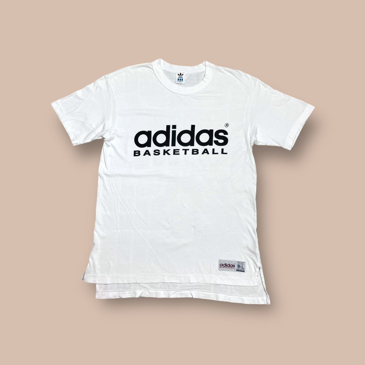 Adidas Vintage Adidas Basketball Tee Size US L / EU 52-54 / 3 - 1 Thumbnail