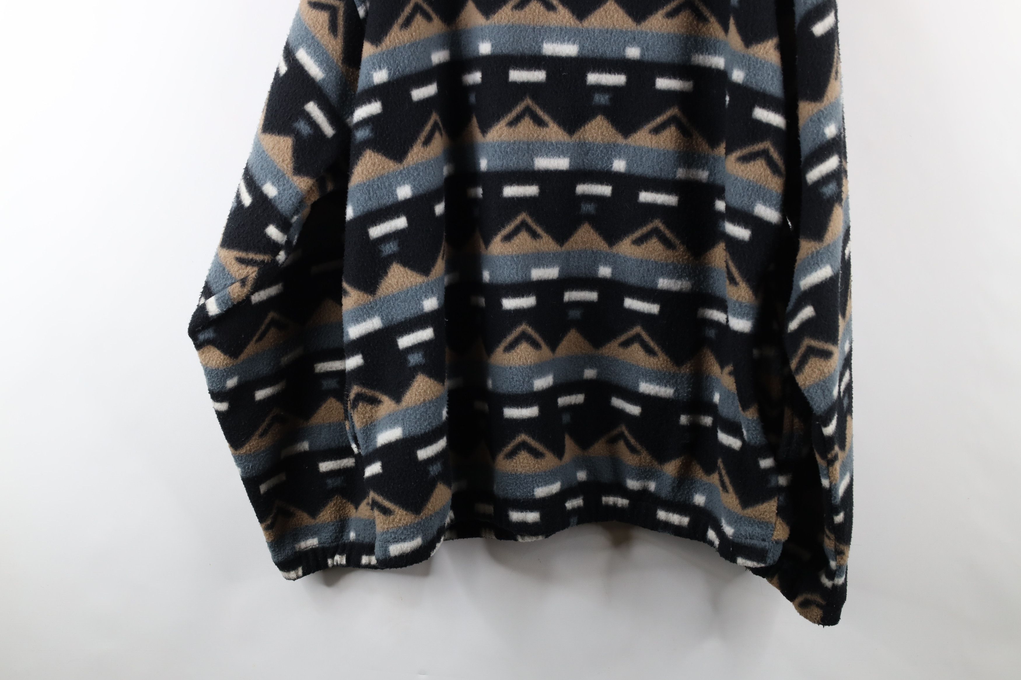 Vintage Vintage 90s Streetwear Half Zip Fleece Pullover Sweater Size US XL / EU 56 / 4 - 13 Thumbnail