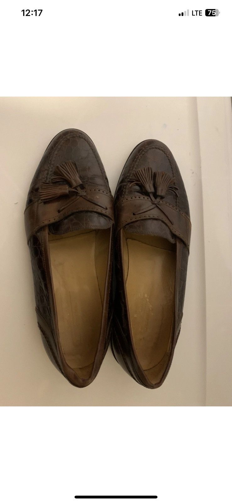 Johnston & Murphy Johnston Murphy Mens 10.5M Brown Cellini Made Italy Tassels Size US 10.5 / EU 43-44 - 9 Thumbnail