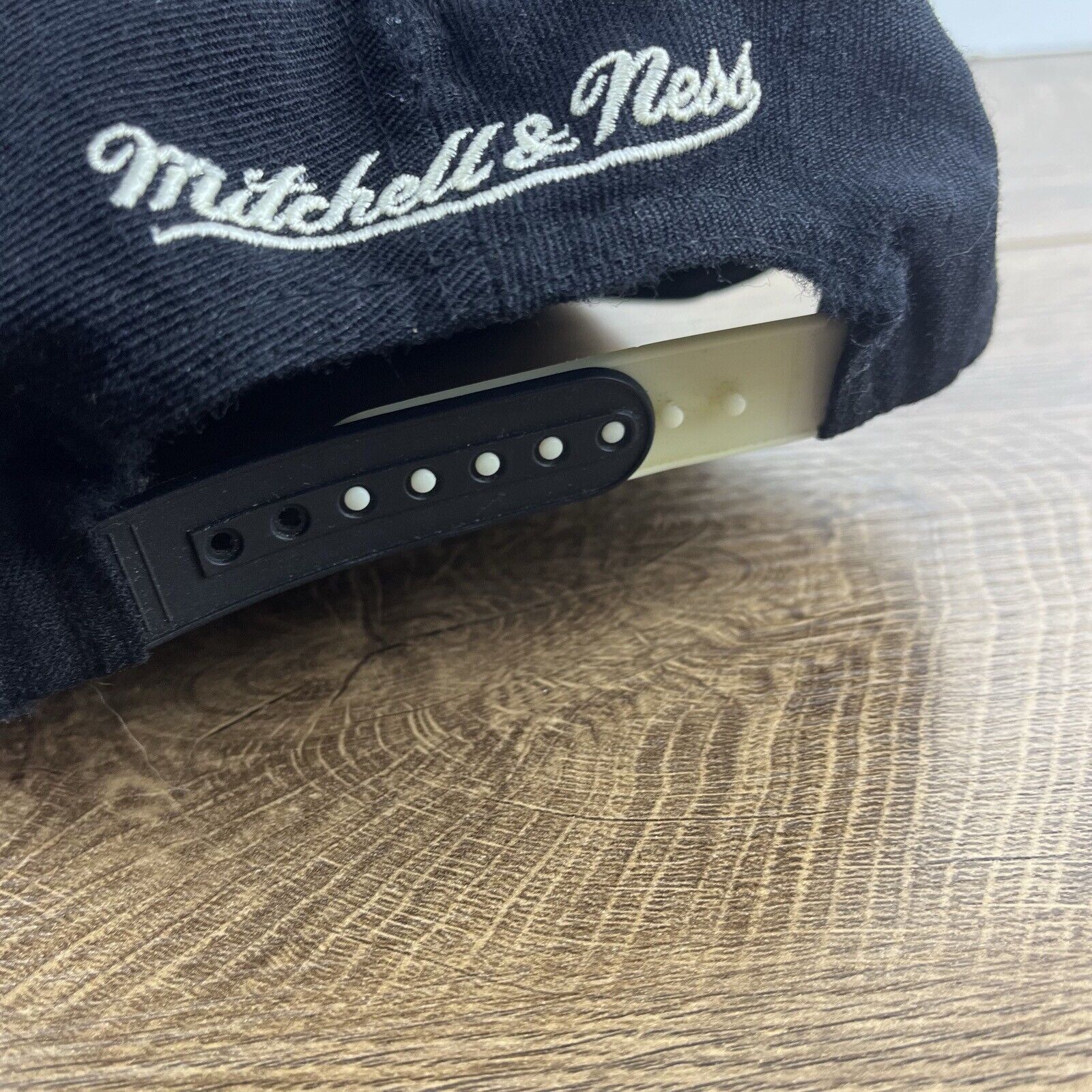 Mitchell & Ness Brooklyn Nets Snapback Hat Black Mitchell & Ness Adjustable Size ONE SIZE - 12 Thumbnail