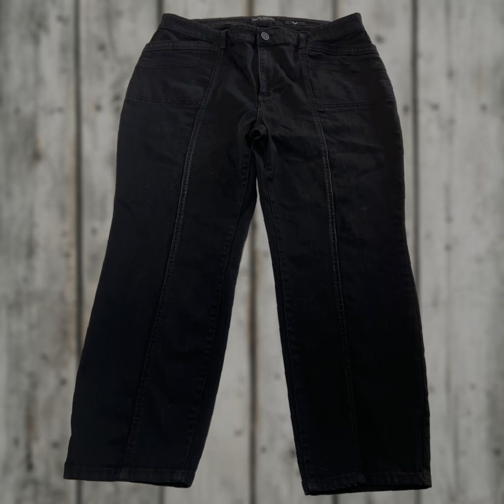 Vintage Susan Graver Jeans Women's 18WP Black Pull-On Slim Skinny Plus Size Womens Size 40" / US 18 - 1 Thumbnail