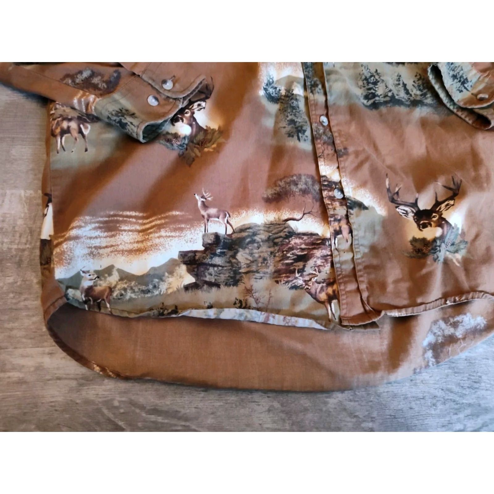 Alife VINTAGE Outdoor Life Flannel Shirt Mens L Camouflage Deer Hunting Long Sleeve Button-Up Size US L / EU 52-54 / 3 - 2 Thumbnail