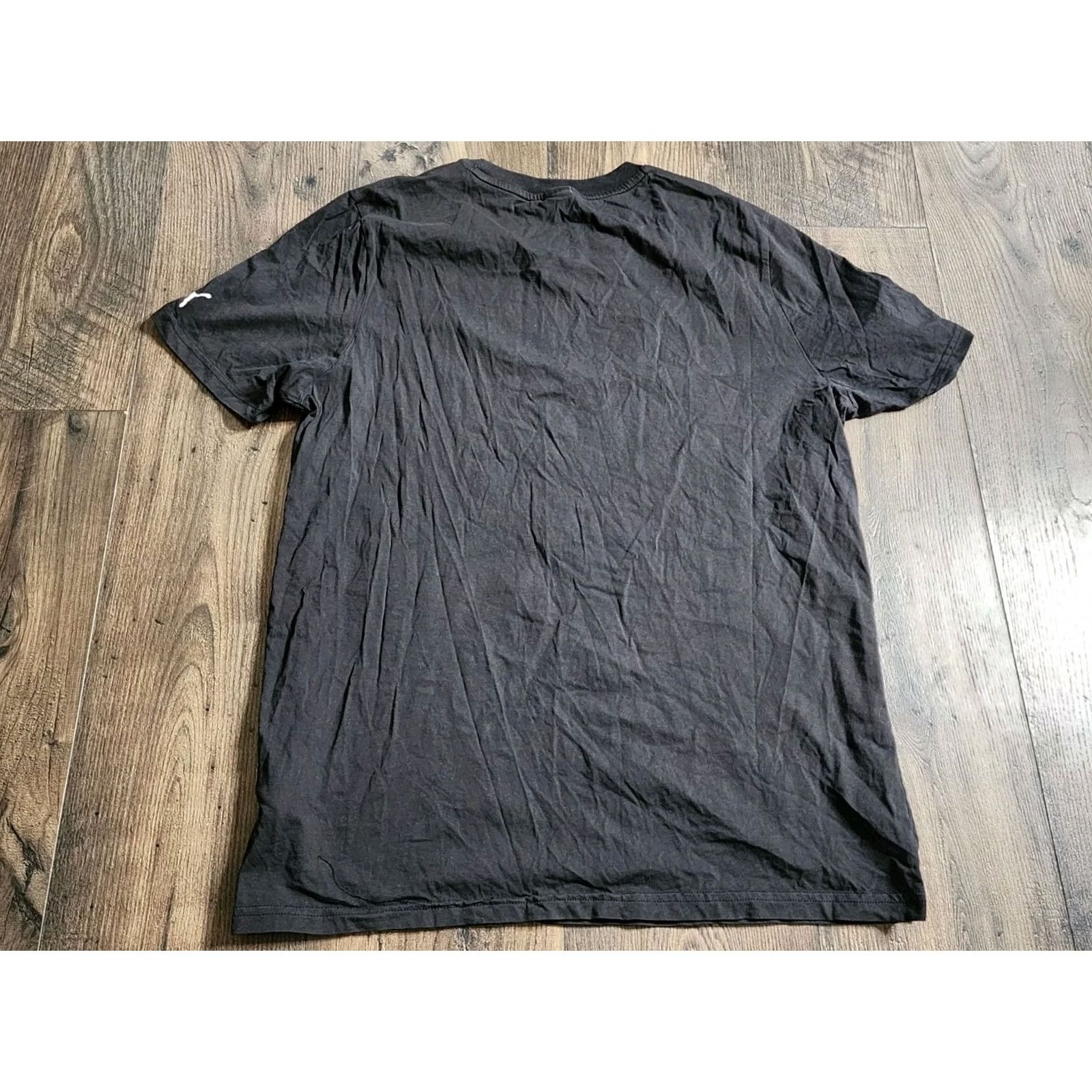 Puma Mens L Puma T Shirt Black Scuderia Ferrari Race Team Big Logo Crew Neck Short Sleeve Size US L / EU 52-54 / 3 - 6 Thumbnail
