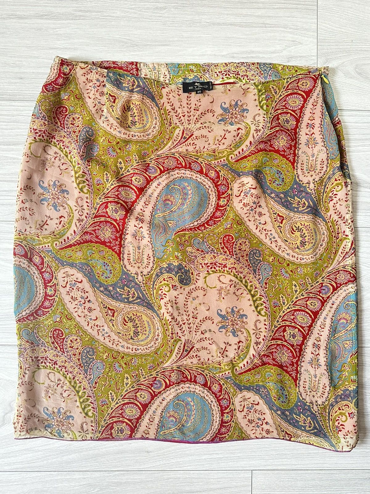 Designer × Etro × Vintage Skirt Etro silk vintage Size 32" / US 10 / IT 46 - 5 Thumbnail