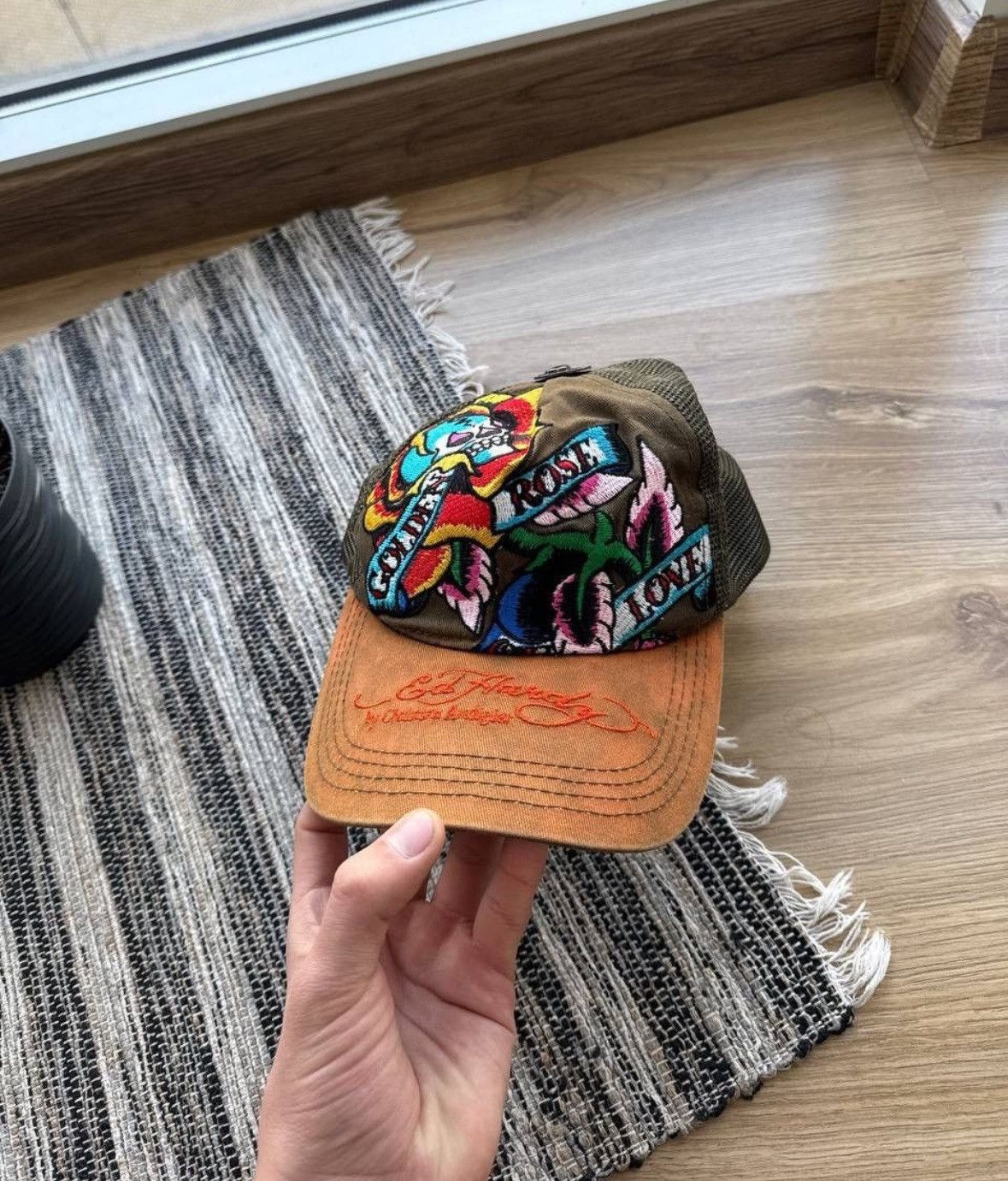 Christian Audigier × Ed Hardy Ed Hardy By Christian Audigier Skull logo Y2K Cap Size ONE SIZE - 5 Thumbnail