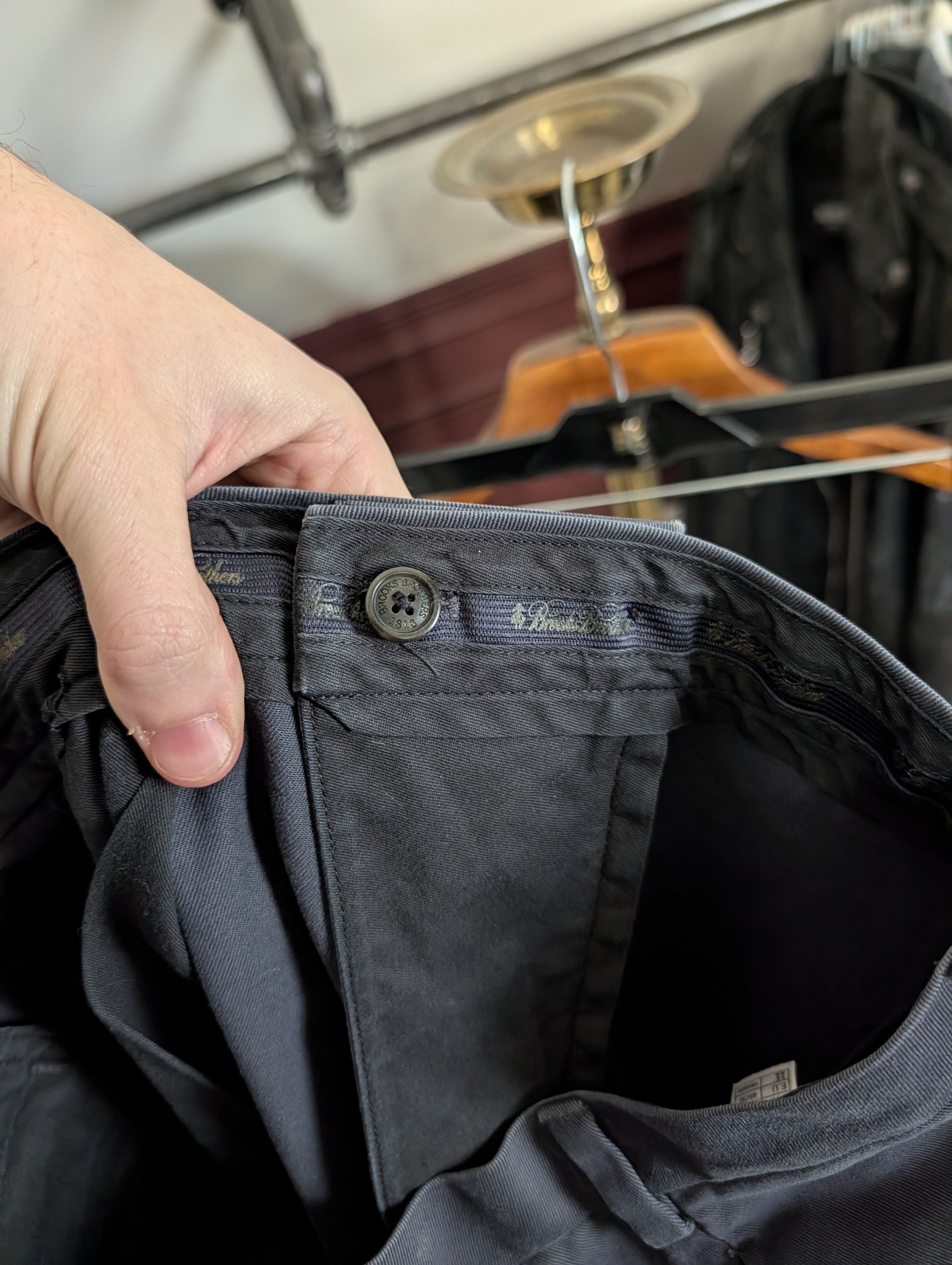 Brooks Brothers Vintage Hudson Advantage Chino Dark Blue/Gray 36x30 Size US 36 / EU 52 - 11 Thumbnail