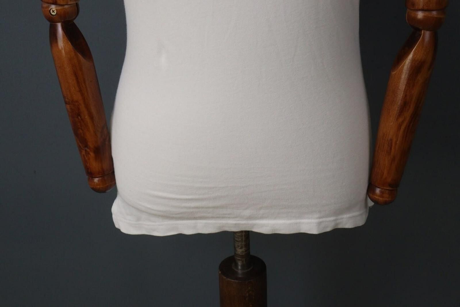 Versace Versace White Cotton Collar Chest Popover Polo Shirt Size 10 Size US M / EU 48-50 / 2 - 12 Thumbnail