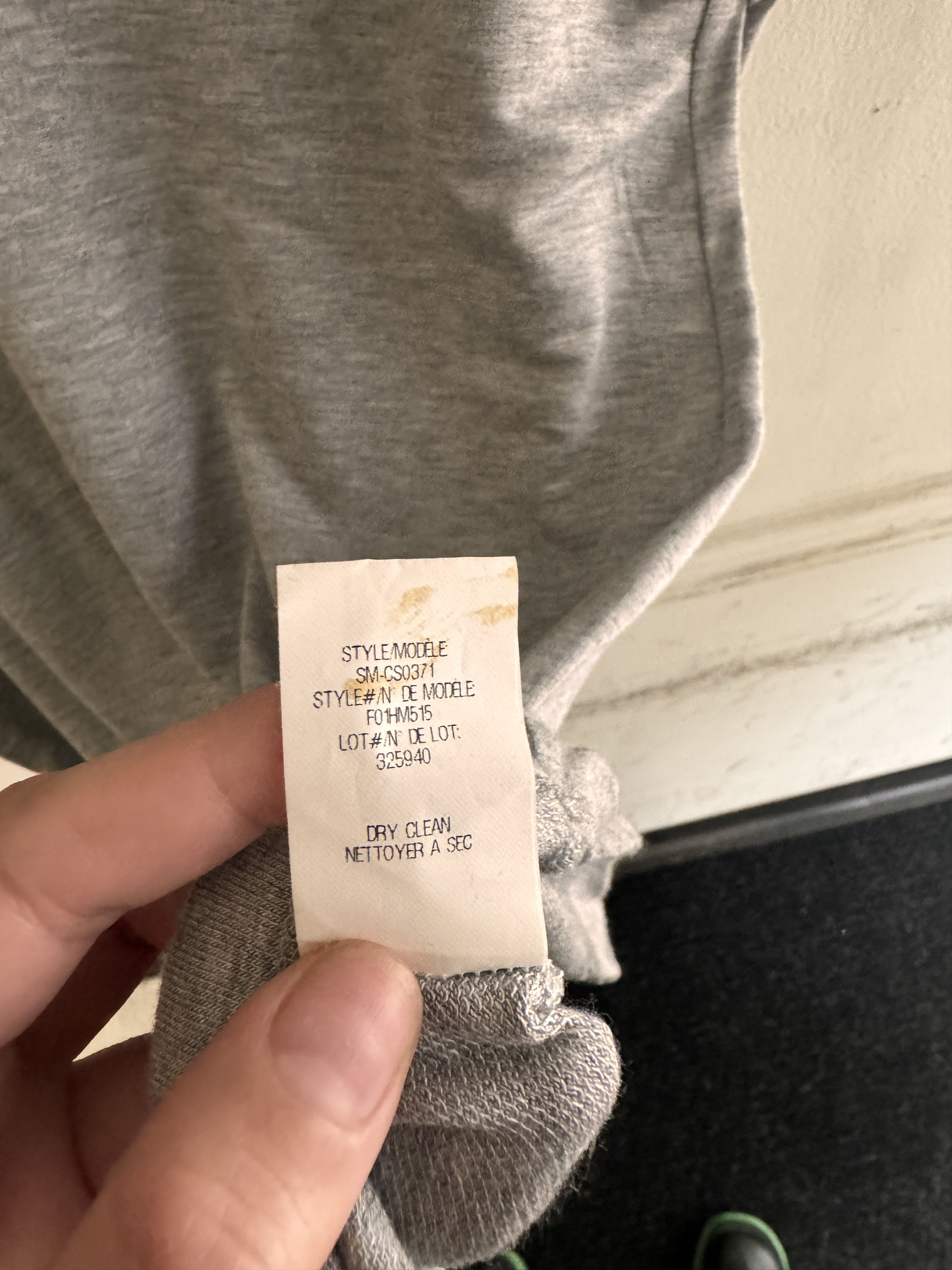 Helmut Lang HELMET LANG HEATHER GREY TSHIRT SIZE M Size US M / EU 48-50 / 2 - 3 Thumbnail