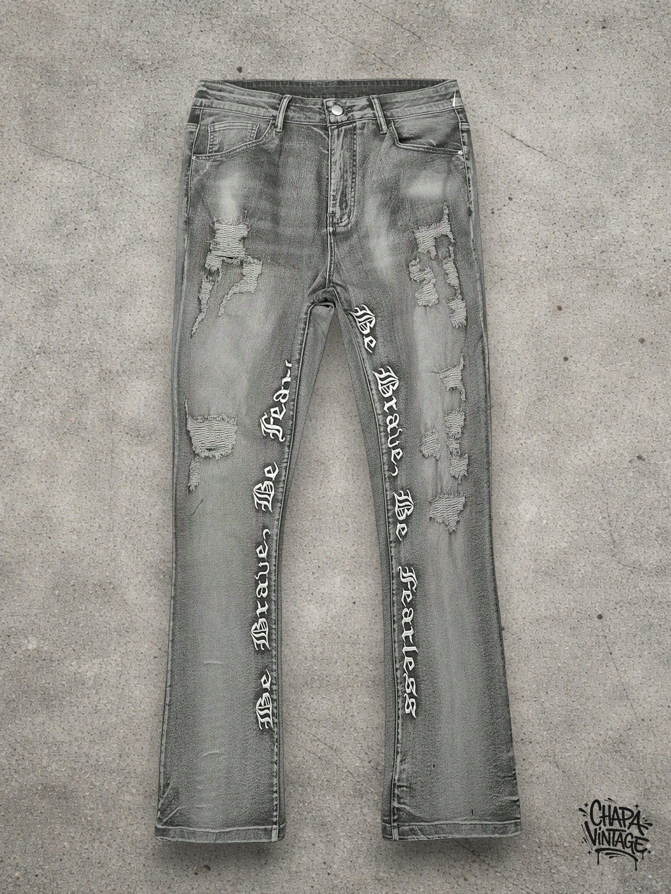 Japanese Brand Washed slim jeans Size US 34 / EU 50 - 3 Thumbnail