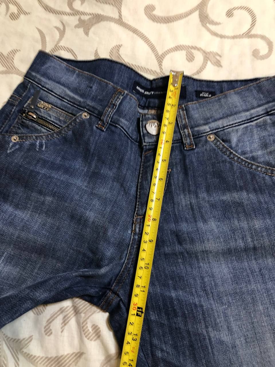 Miss Sixty Miss Sixty Diablo Slim Straight Leg Jeans Womens Destroyed Size 25" / US 0 / IT 36 - 11 Thumbnail