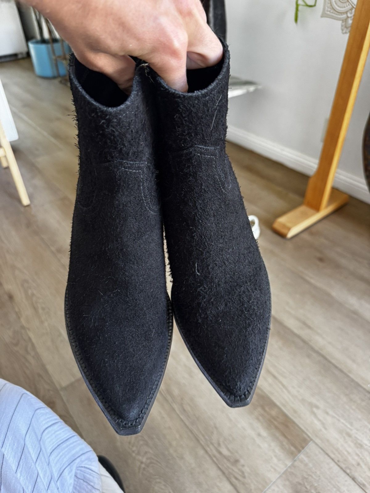 Saint Laurent Paris Suede Lukas Boots Size US 8 / EU 41 - 2 Thumbnail