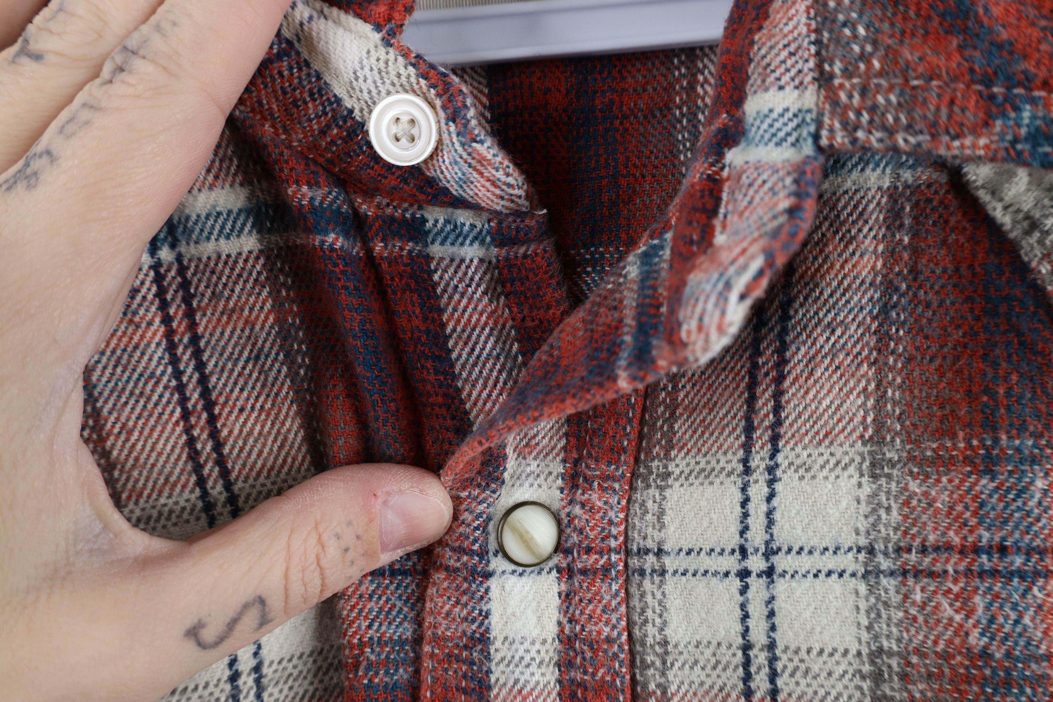 Ariat × Vintage Ariat Fit Heavyweight Western Flannel Snap Button Shirt Size US L / EU 52-54 / 3 - 7 Thumbnail