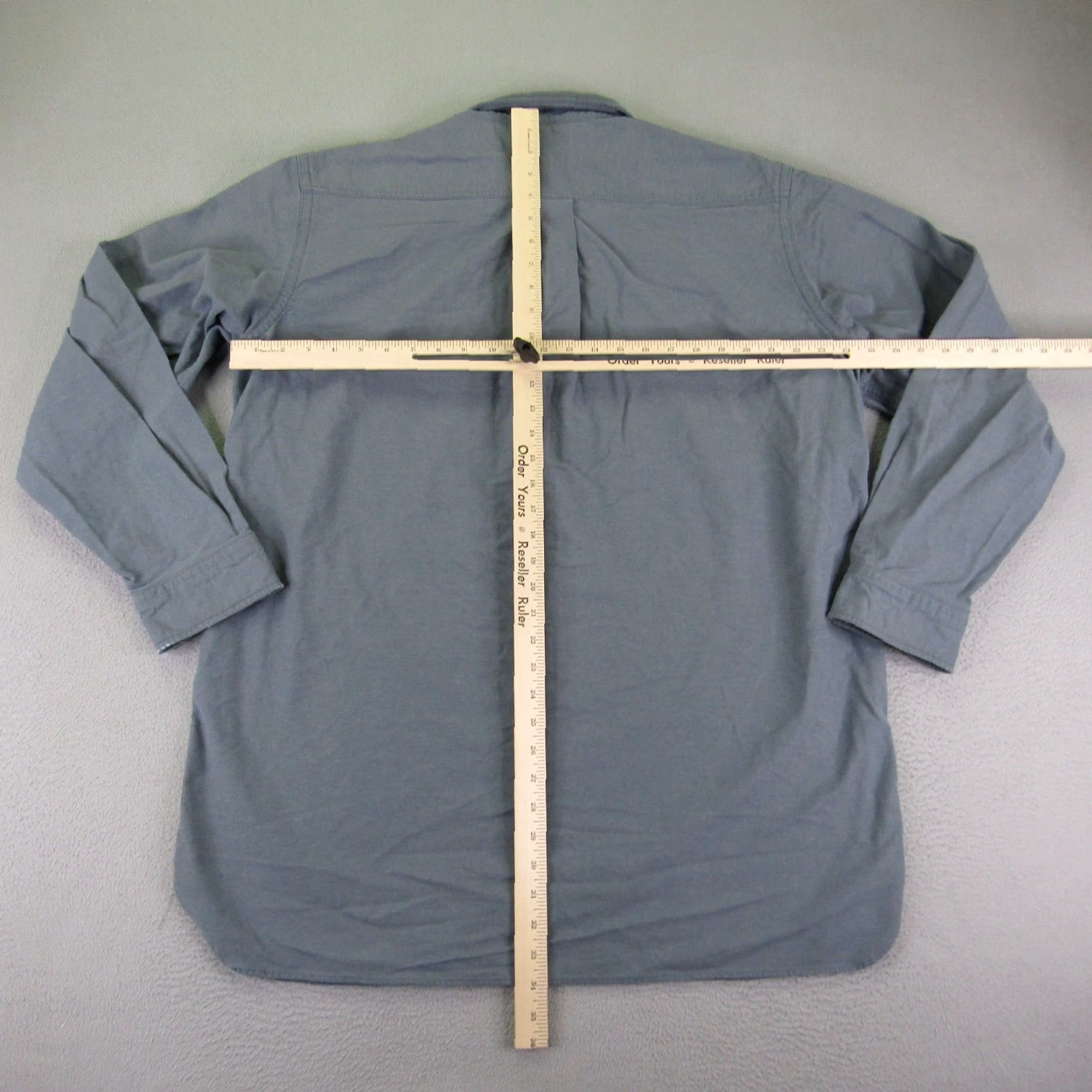 Vintage VINTAGE LL Bean Shirt Mens Extra Large Tall Blue Button Up Twill Workwear Outdoors Size US XL / EU 56 / 4 - 6 Thumbnail