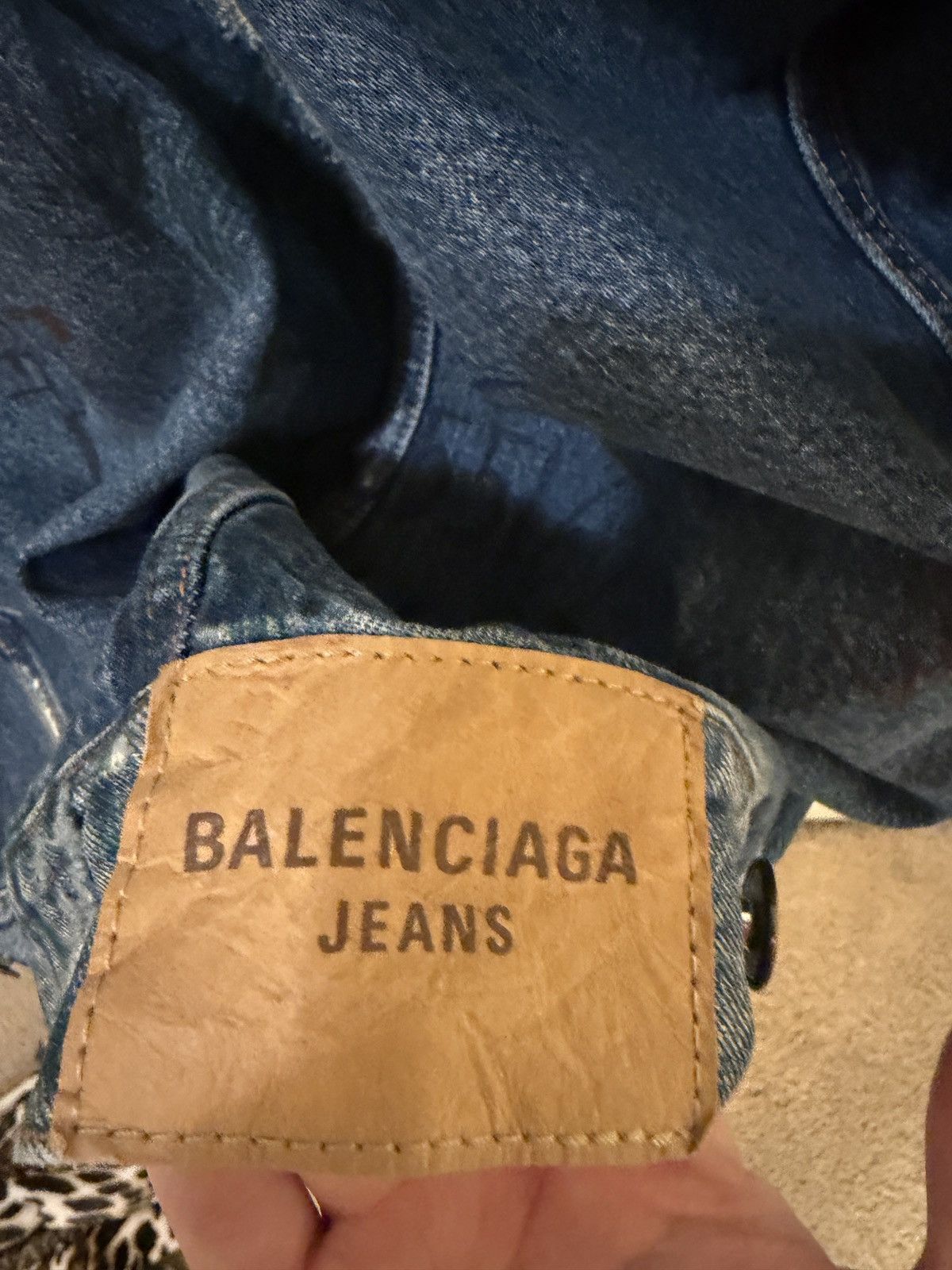 Balenciaga Balenciaga graffiti/doodle distressed denim jacket Size US M / EU 48-50 / 2 - 3 Thumbnail