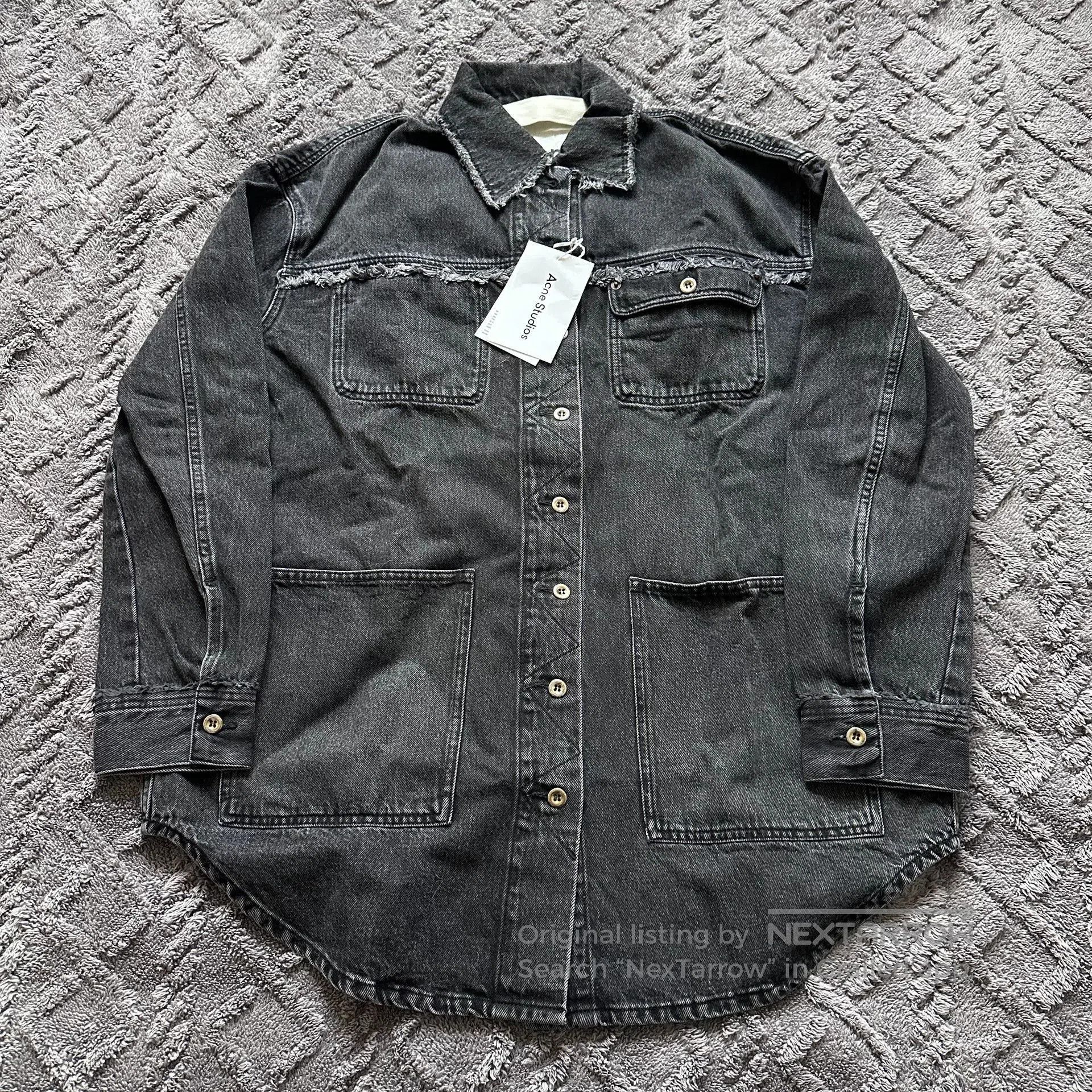 Acne Studios Acne Studios Deconstructed Denim Jacket. Size XL / US 12-14 / IT 48-50 - 1 Thumbnail
