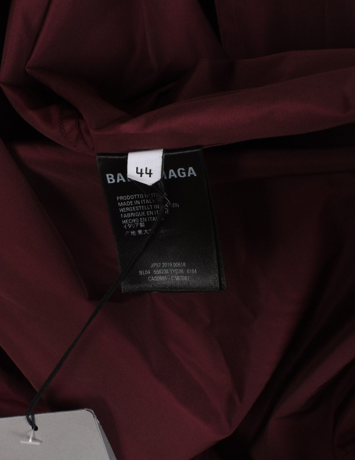 Balenciaga New Balenciaga Men Jacket Hidden Hoodie, 44/XL, S1430 Size US XL / EU 56 / 4 - 8 Thumbnail