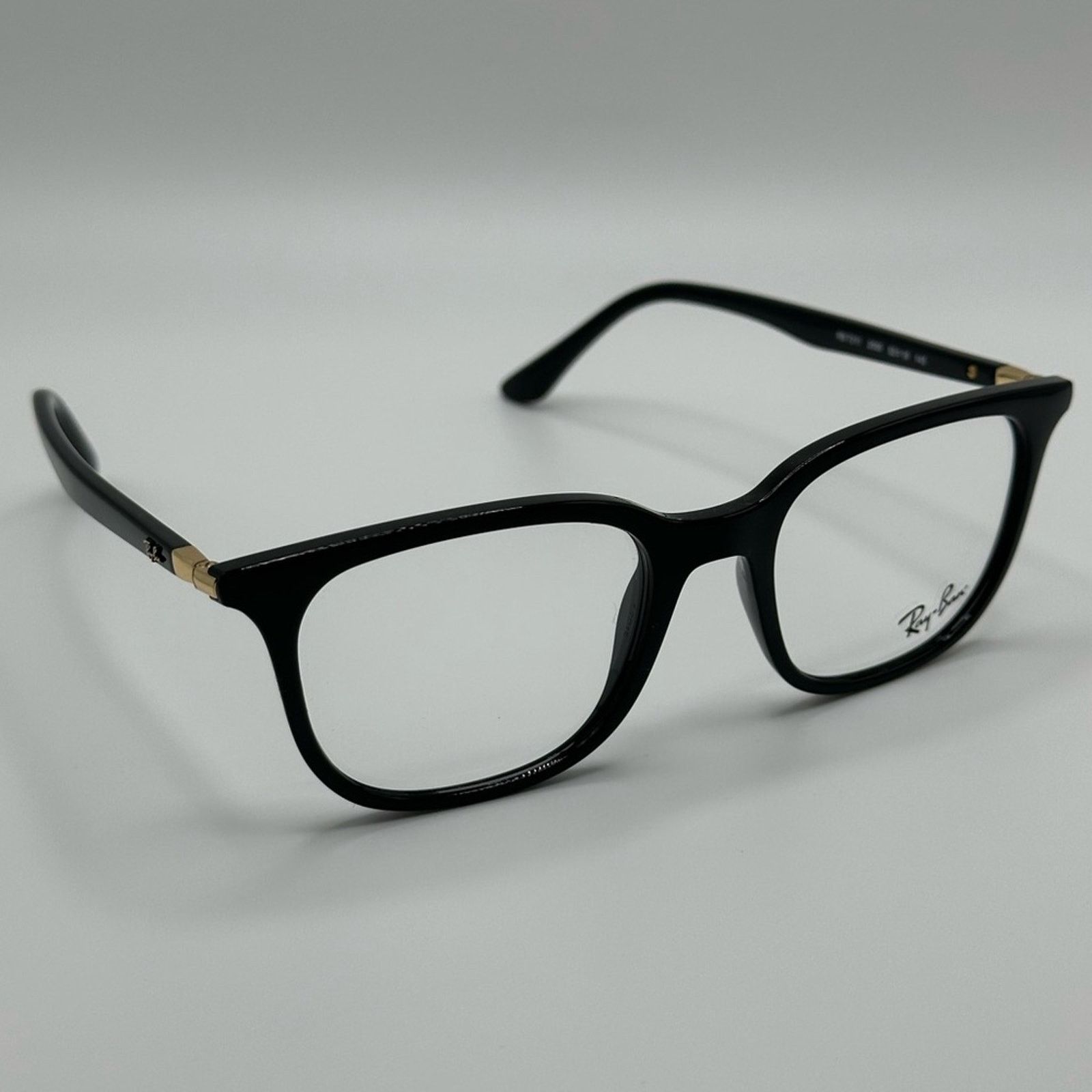 RayBan NEW RAY BAN RX7211 2000 Black Demo Lens Unisex Eyeglasses Size ONE SIZE - 4 Thumbnail
