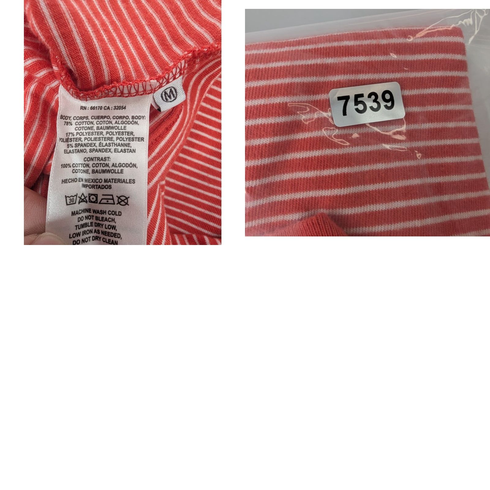 Anthropologie VINTAGE Anthropologie T.La Red and White Striped Mockneck Tee Size Medium Size M / US 6-8 / IT 42-44 - 8 Thumbnail