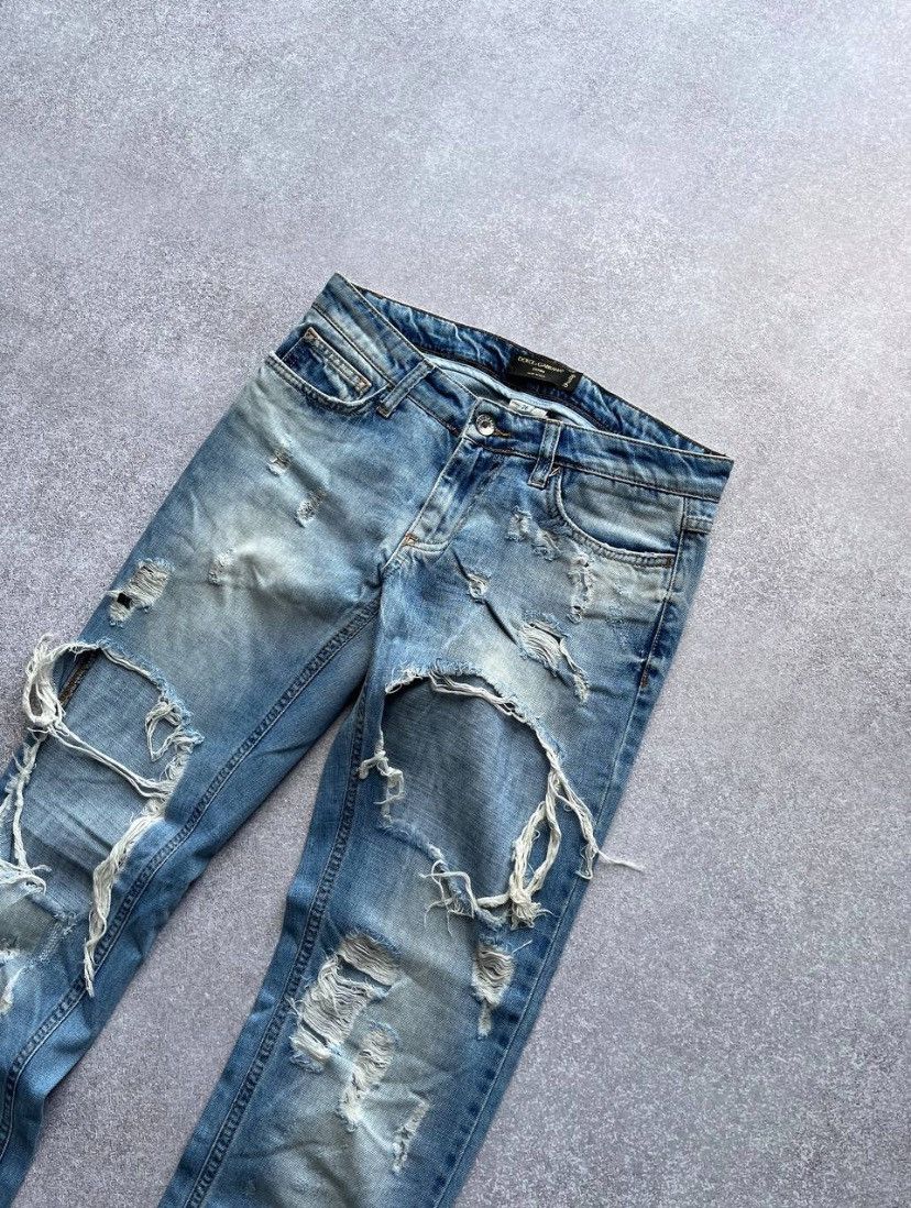 Dolce & Gabbana Vintage Dolce&Gabbana Distressed Baggy Jeans 26 Size US 26 / EU 42 - 5 Thumbnail