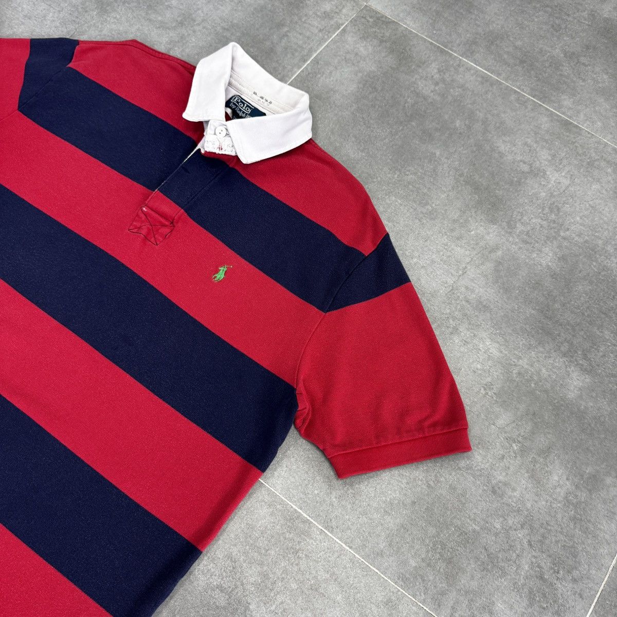 Polo Ralph Lauren Vintage Polo Ralph Lauren Striped Men Polo Shirt Size L Size US L / EU 52-54 / 3 - 5 Thumbnail