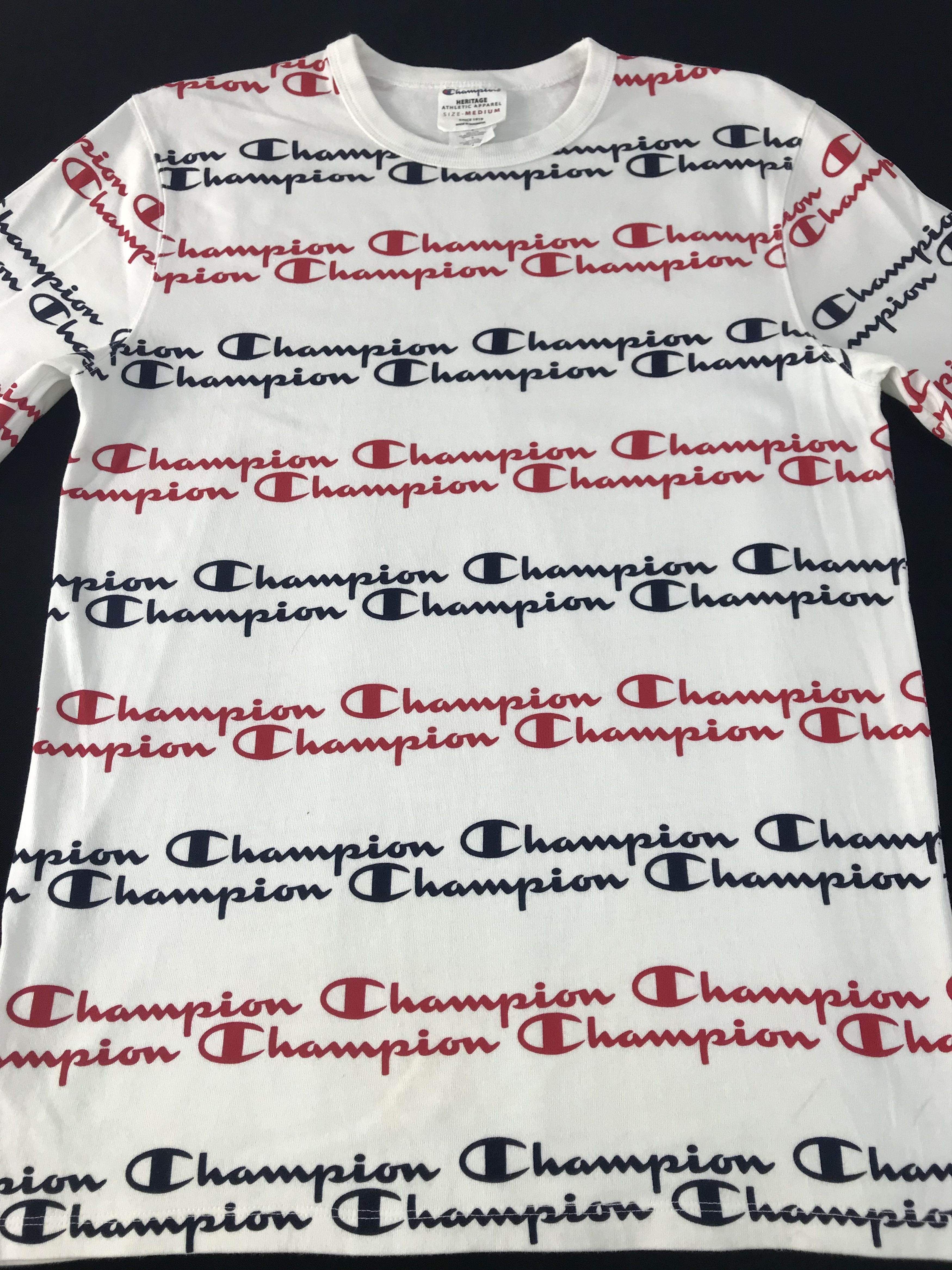 Champion Champion Heritage Athletic Striped Printed Tee T-shirt Size US M / EU 48-50 / 2 - 3 Thumbnail
