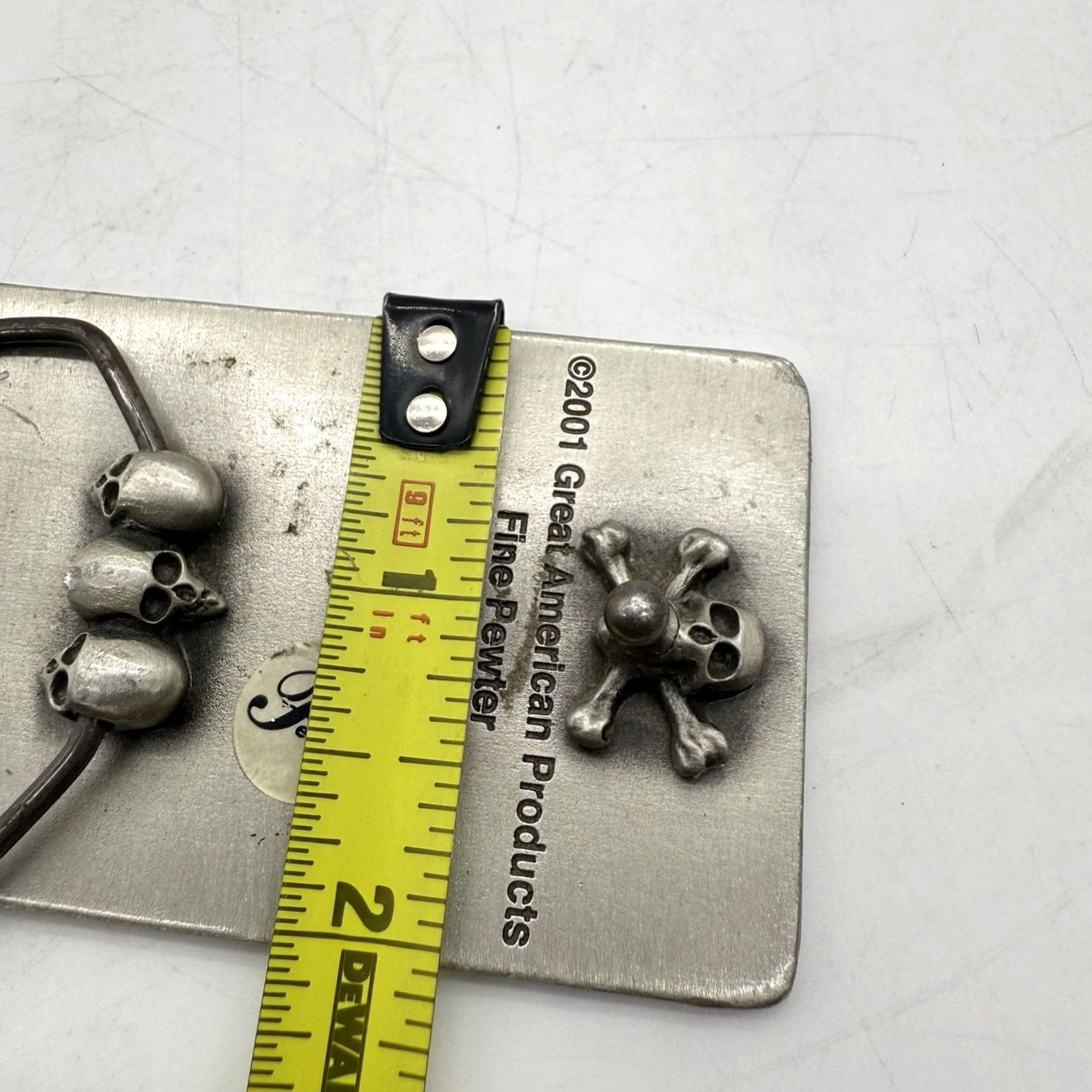 Vintage Great American Products Rock Star Belt Buckle Fine Pewter Silver Tone Black Spell Out Music 1990s-2000s Adult Unisex Size ONE SIZE - 2 Thumbnail