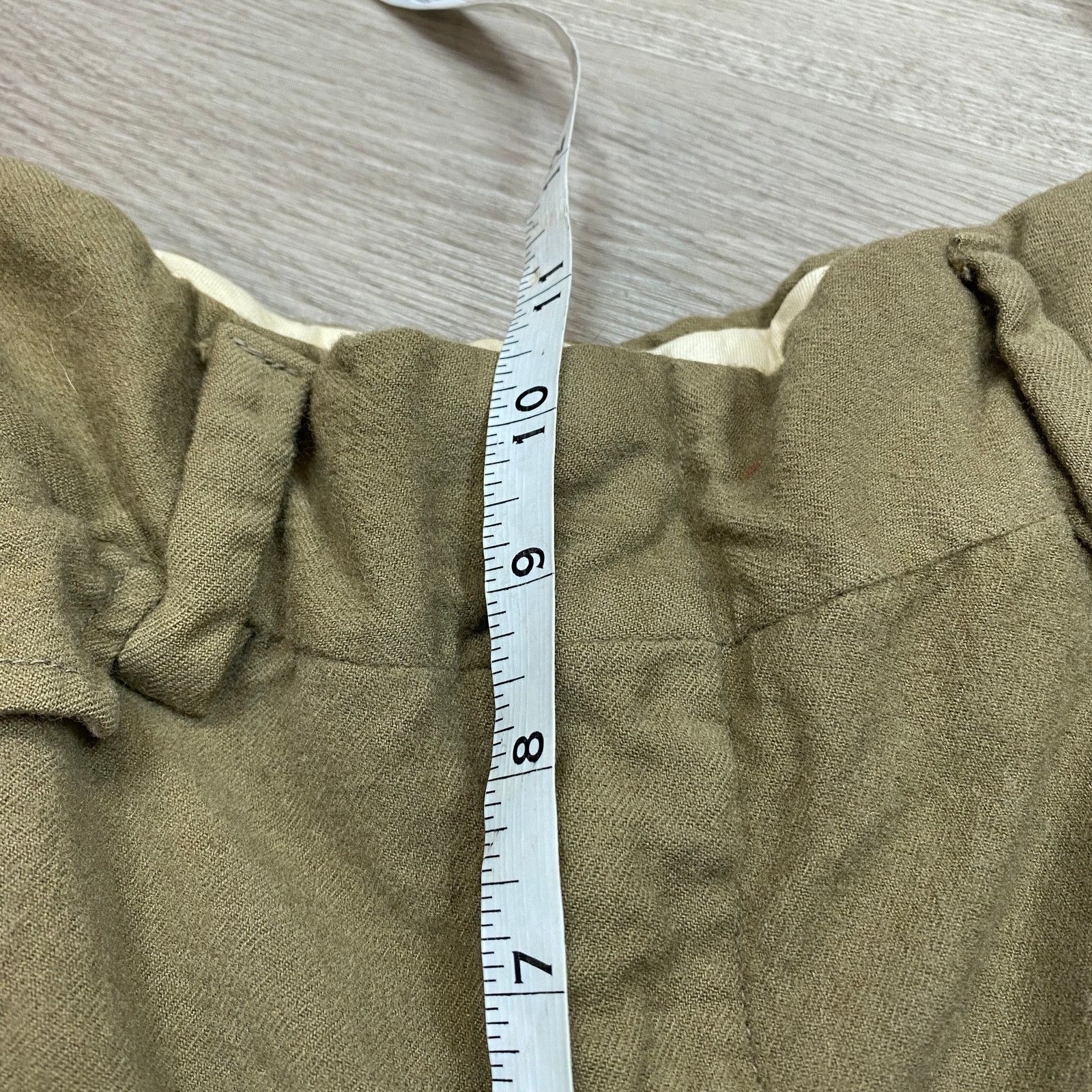 Vintage VTG 30s 40s WWII Era Talon Zipper Wool Trousers Pants 28x28 Size US 28 / EU 44 - 6 Thumbnail