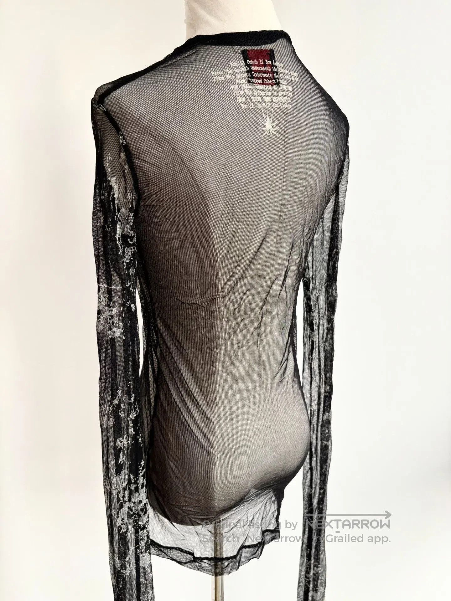 Vivienne Westwood Vintage h.anarchy Black Mesh Top. Size M / US 6-8 / IT 42-44 - 6 Thumbnail