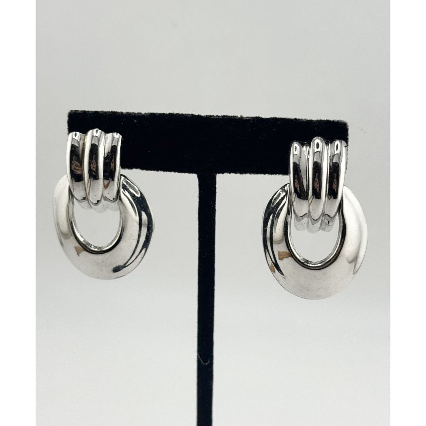 Vintage Vintage silver dangle drop earrings Size ONE SIZE - 1 Thumbnail
