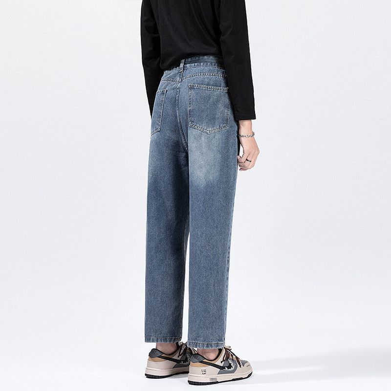 Japanese Brand Retro loose straight leg wide leg jeans Size US 32 / EU 48 - 5 Thumbnail