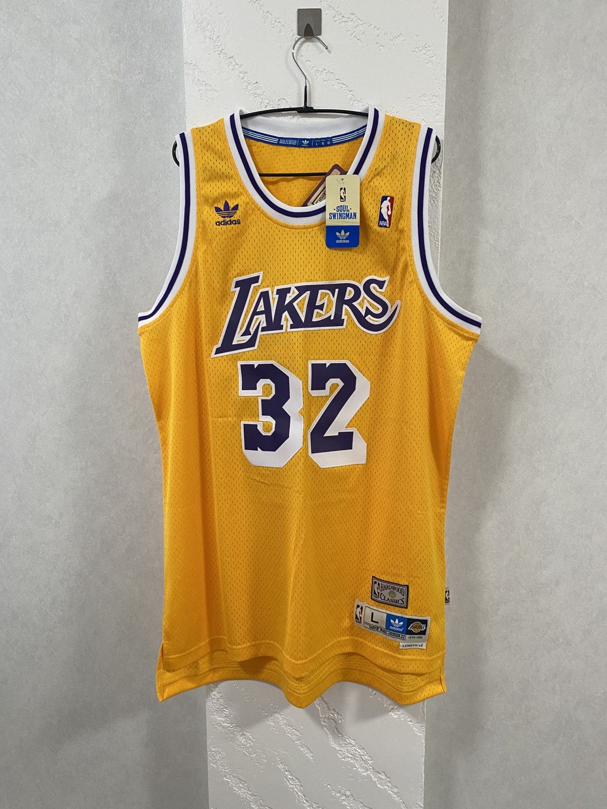 Adidas Adidas Originals Los Angeles Lakers Johnson Swingman Jersey Size US L / EU 52-54 / 3 - 1 Thumbnail