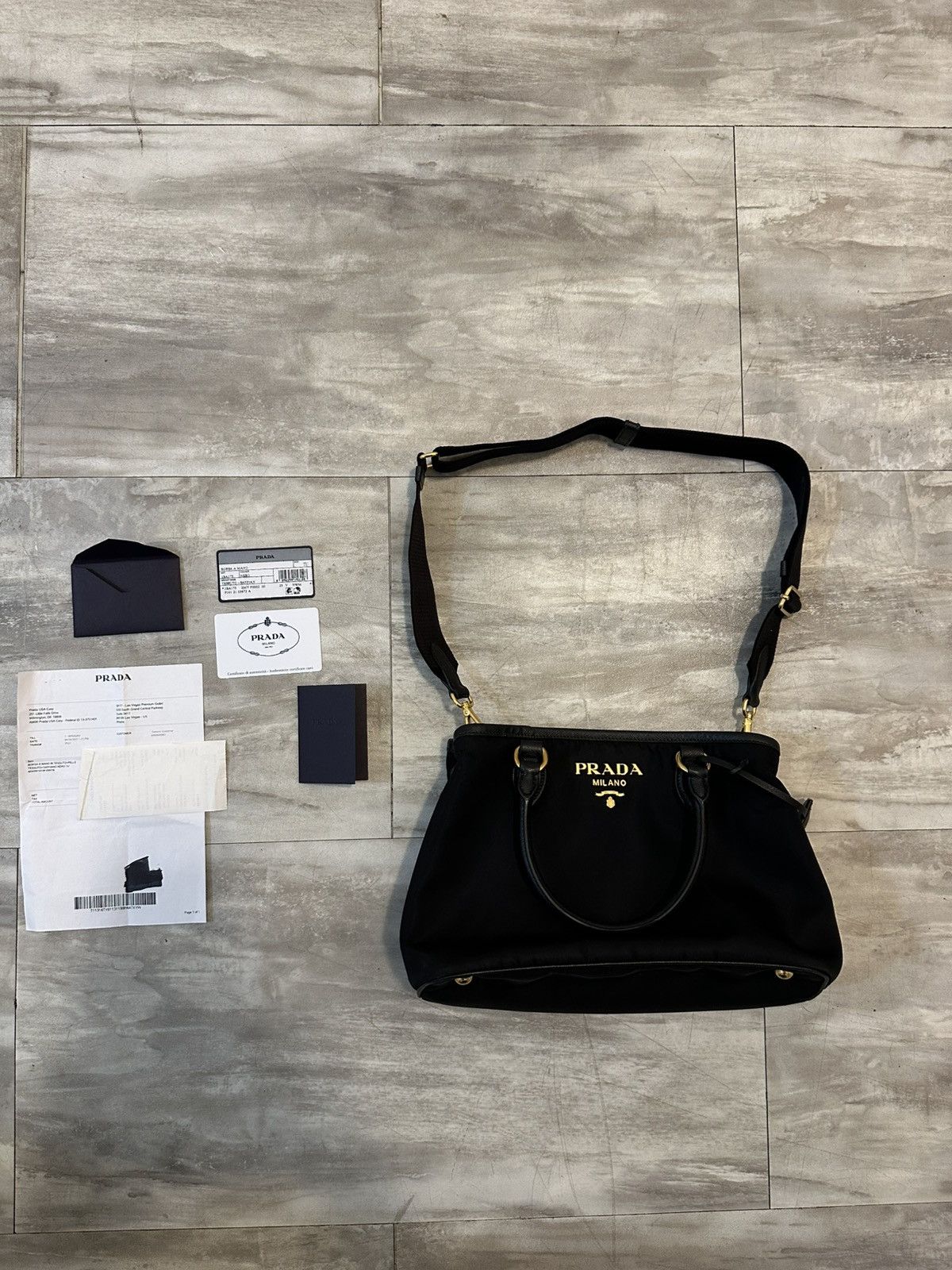 Prada Prada Tessuto Nylon Two Way Satchel Purse Size ONE SIZE - 16 Thumbnail