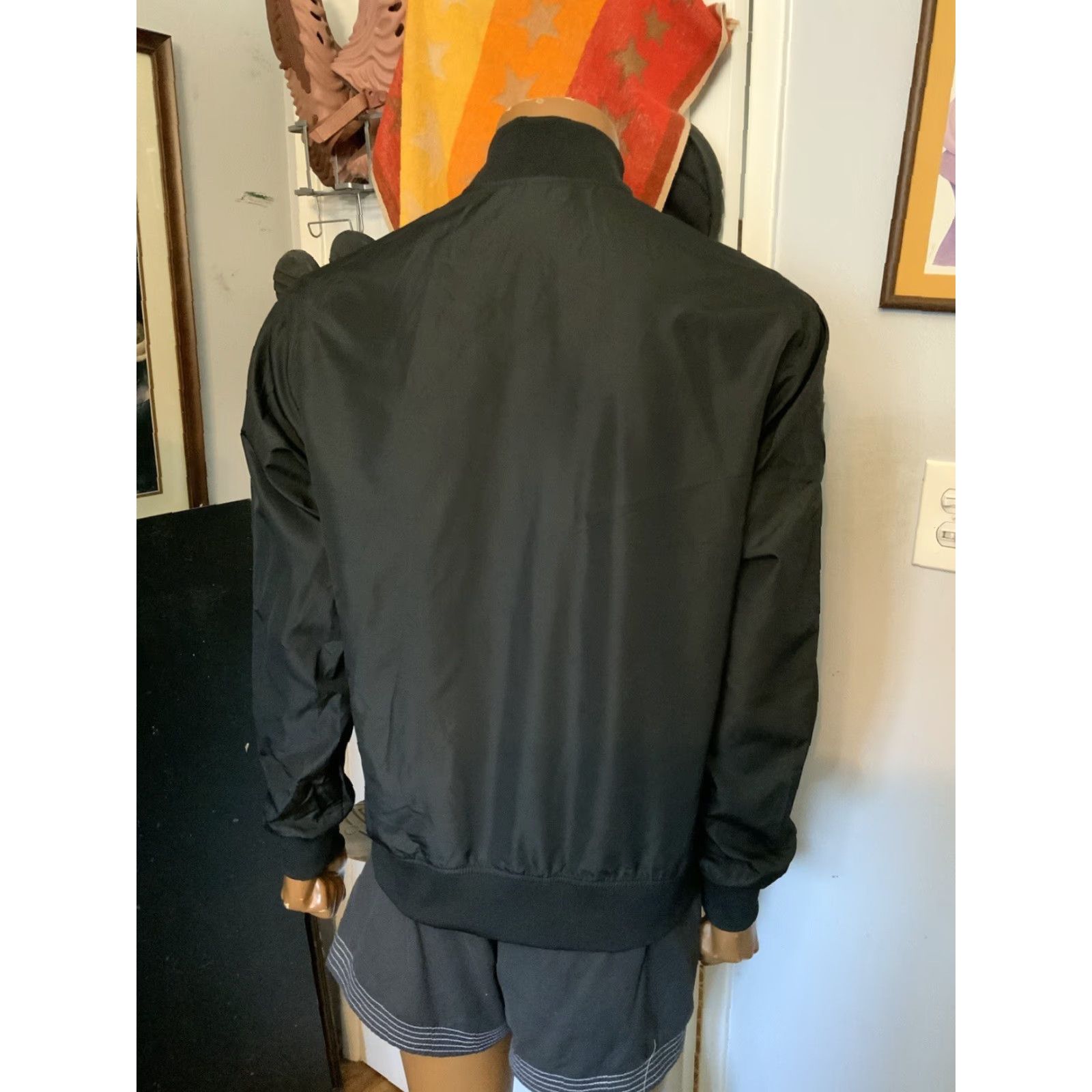 Vintage VINTAGE? Independent Trading Company Rubric Cloud Cyber Tech Full Zip Black Jacket M Mens Windbreaker Zip Size US M / EU 48-50 / 2 - 8 Thumbnail
