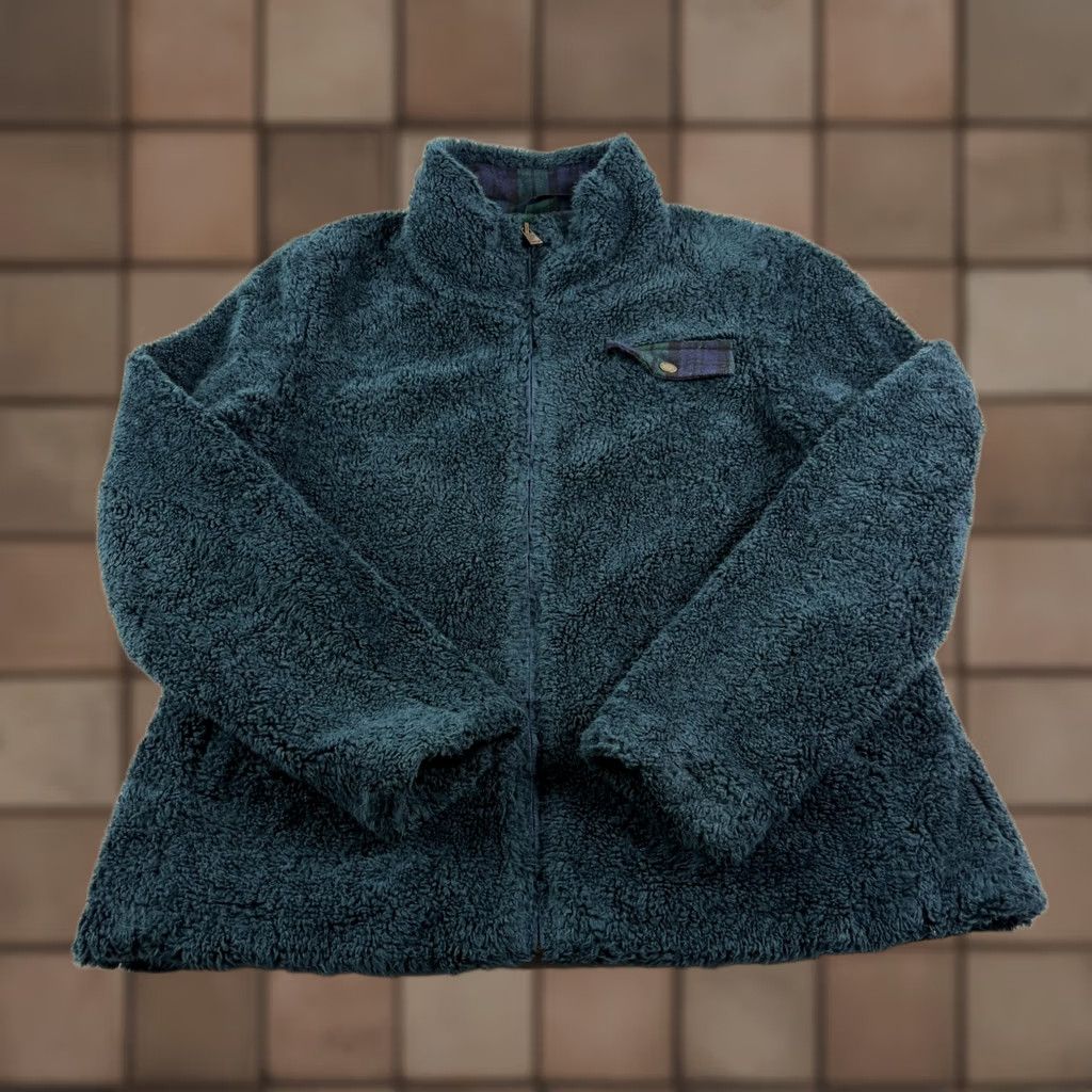 Pendleton Pendleton Jacket Womens Large Blue Green Sherpa Full Zip Fleece Coat Casual"} Size L / US 10 / IT 46 - 1 Thumbnail